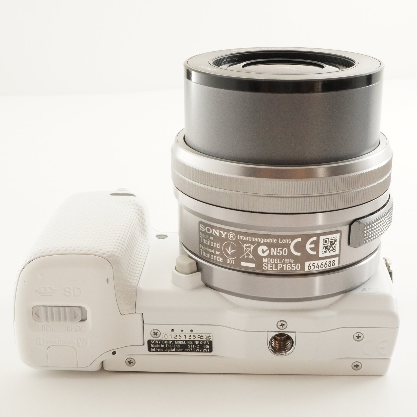 [7,014 Shots] SONY alpha NEX-5R White + E PZ 16-50mm + 32GB SD from Japan #7821