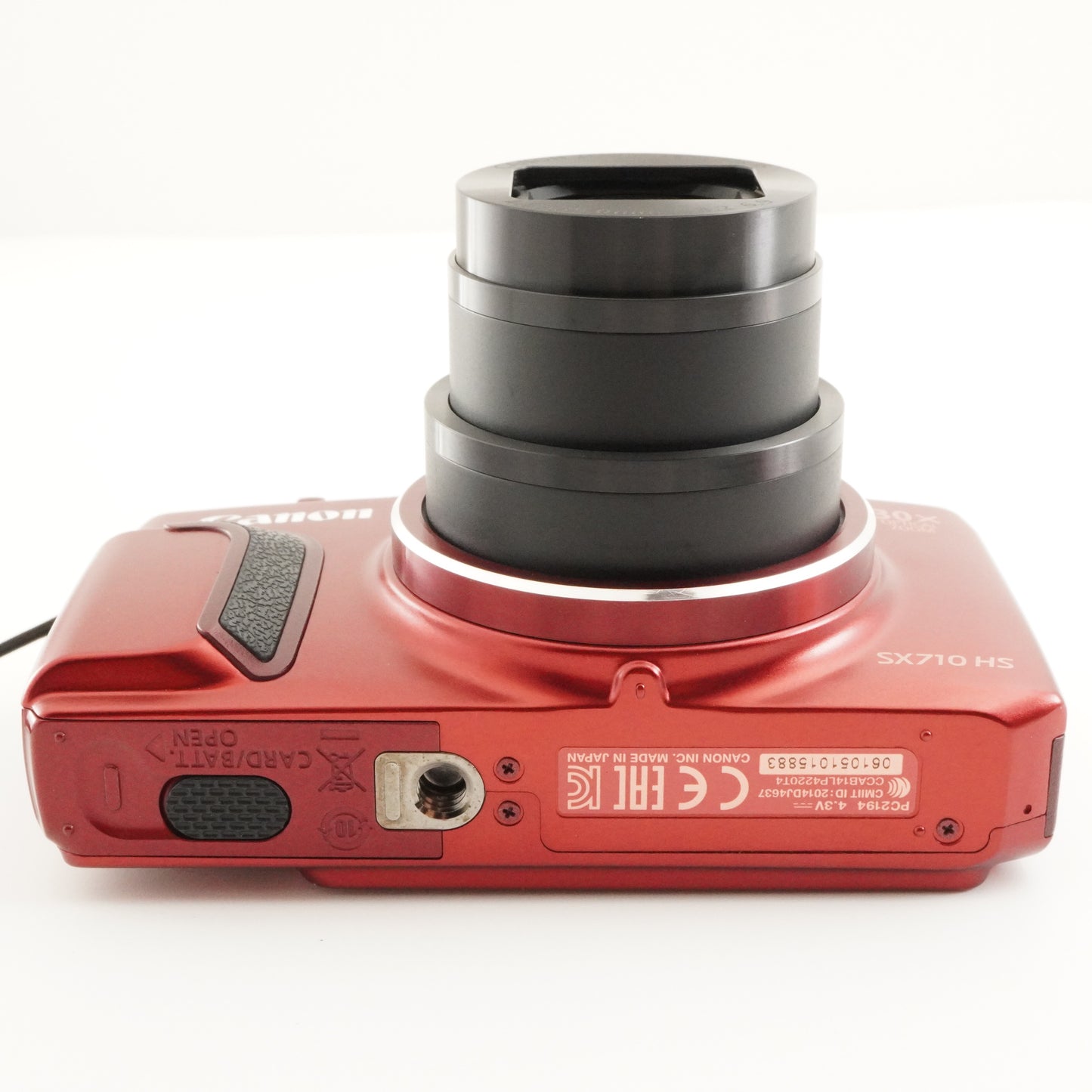 Canon PowerShot SX710 HS Red With Case + 4GB SDHC Card from Japan #7842