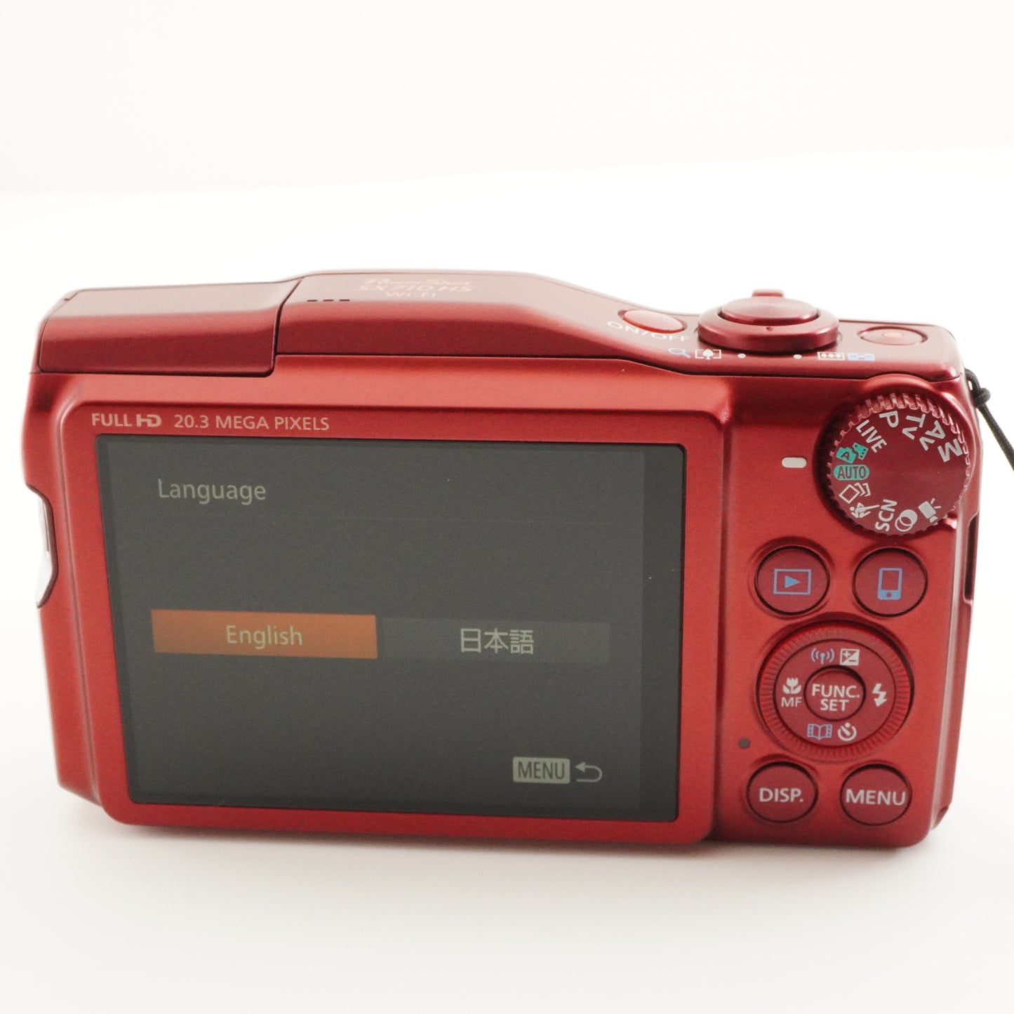 Canon PowerShot SX710 HS Red With Case + 4GB SDHC Card from Japan #7842