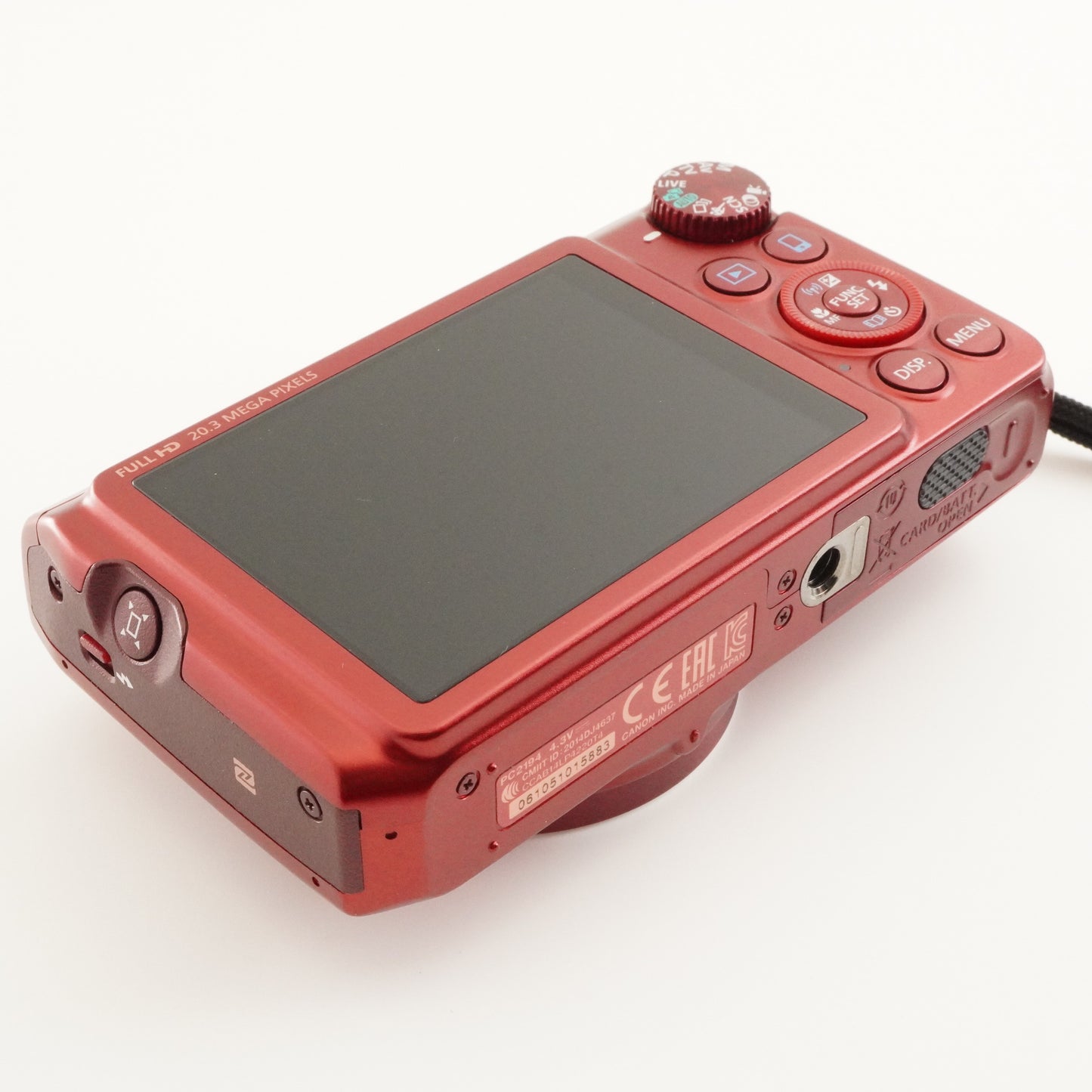 Canon PowerShot SX710 HS Red With Case + 4GB SDHC Card from Japan #7842