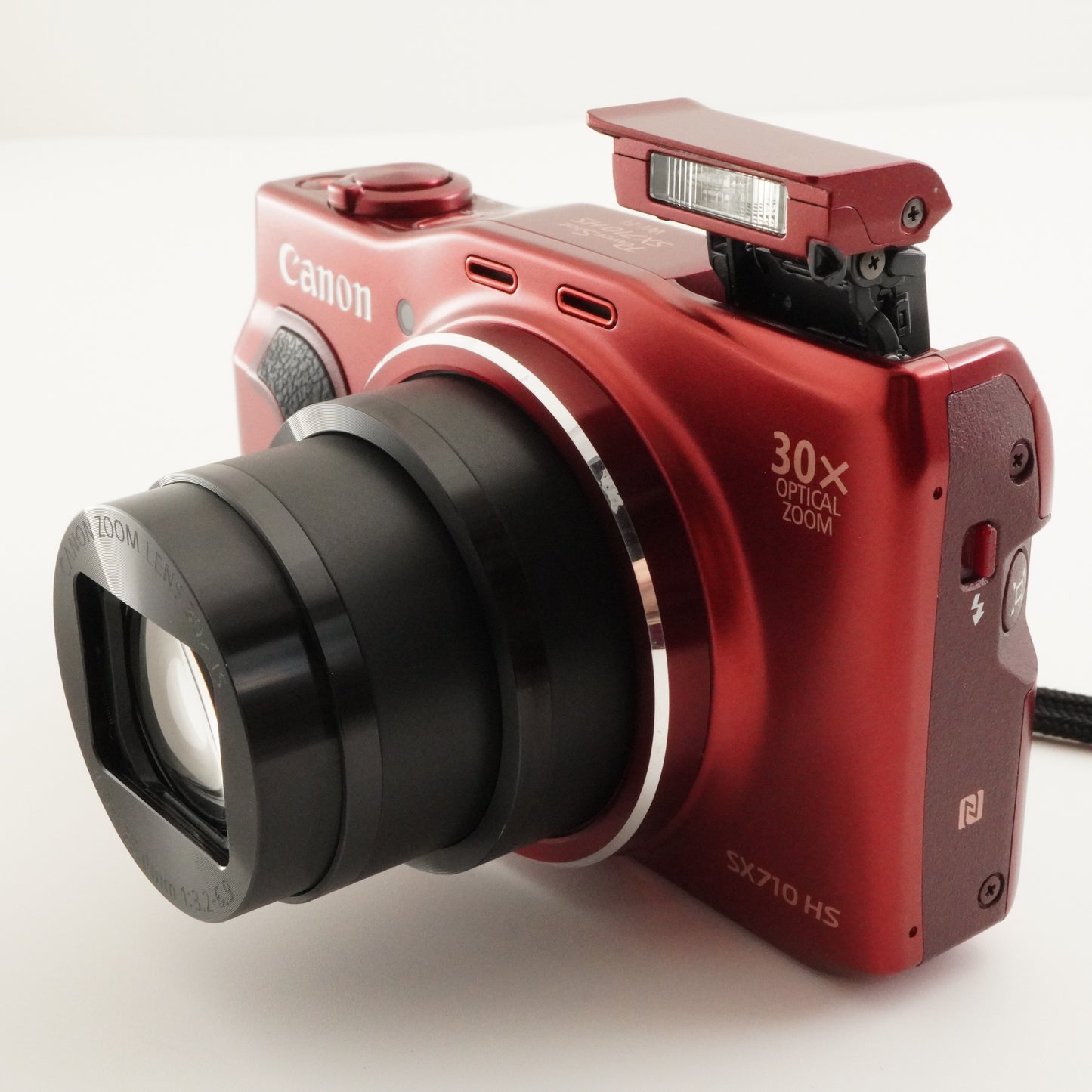 Canon PowerShot SX710 HS Red With Case + 4GB SDHC Card from Japan #7842