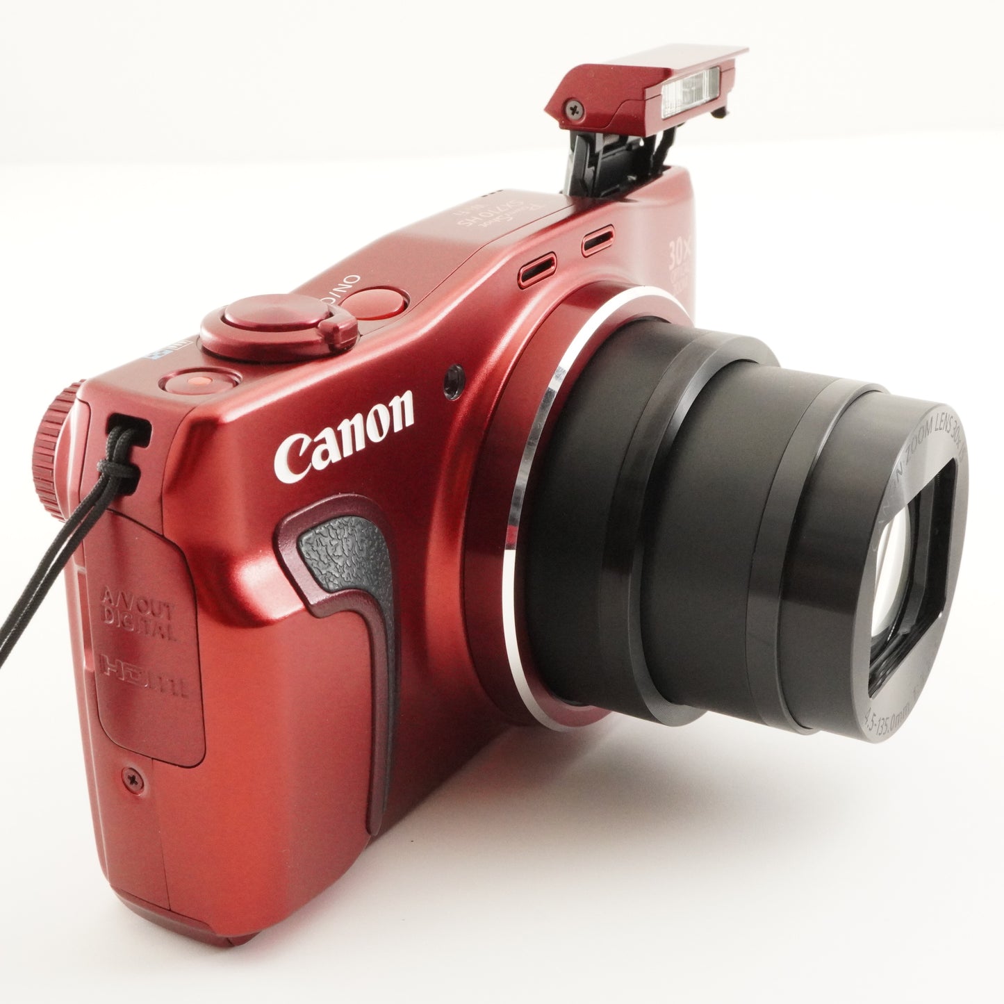 Canon PowerShot SX710 HS Red With Case + 4GB SDHC Card from Japan #7842