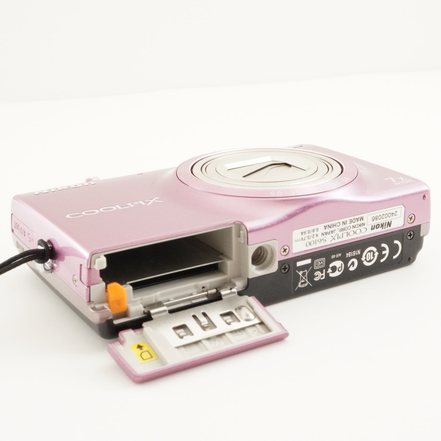 Nikon COOLPIX S6100 Pink With 4GB SDHC Card Digital Camera from Japan #7882