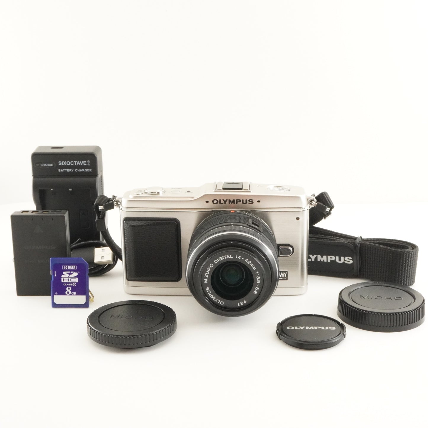 [929 Shots] Olympus PEN E-P1 Silver + M.Zuiko 14-42mm + 8GB SD from Japan #7932