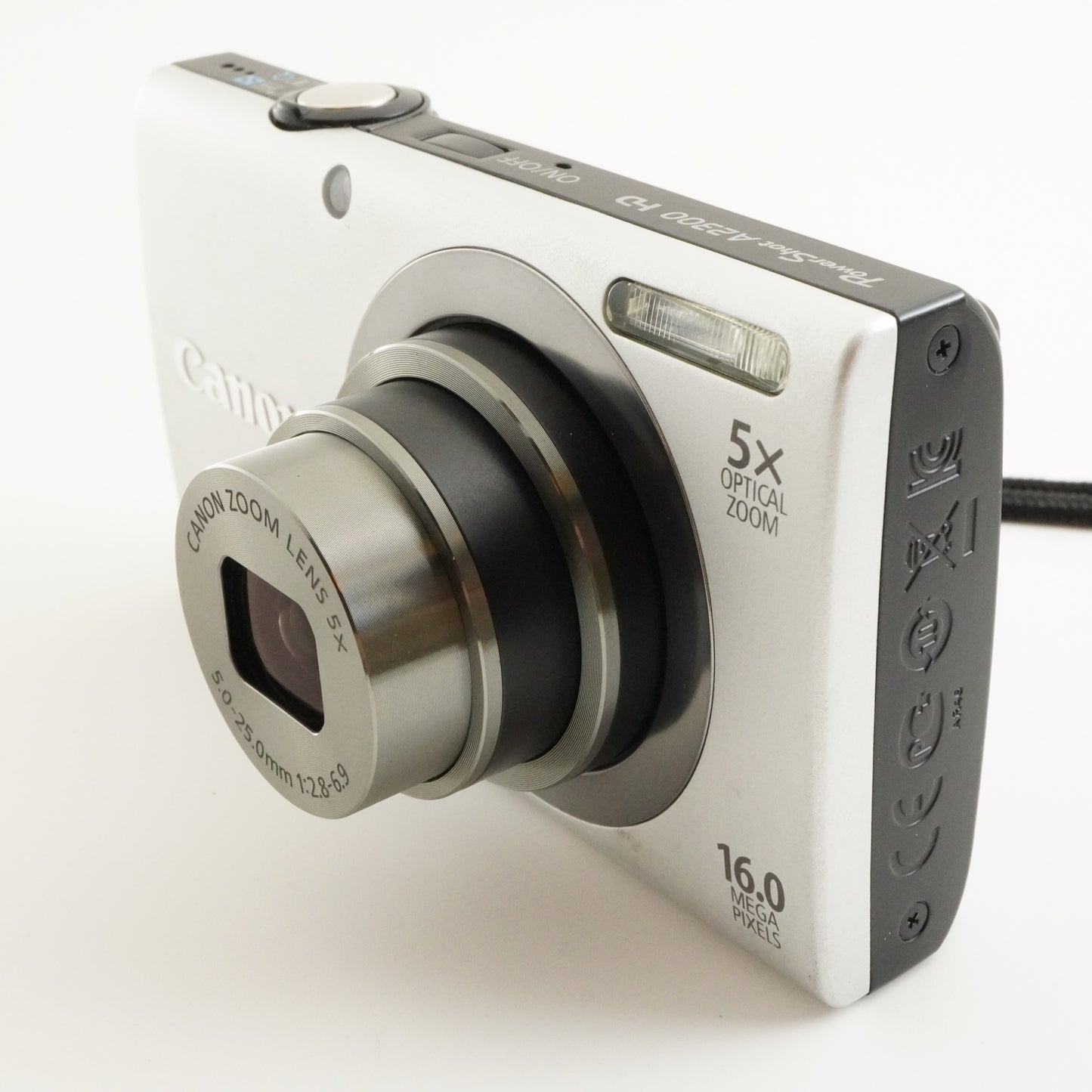 Canon PowerShot A2300 Silver With 4GB SDHC Card Digital Camera from Japan #8043