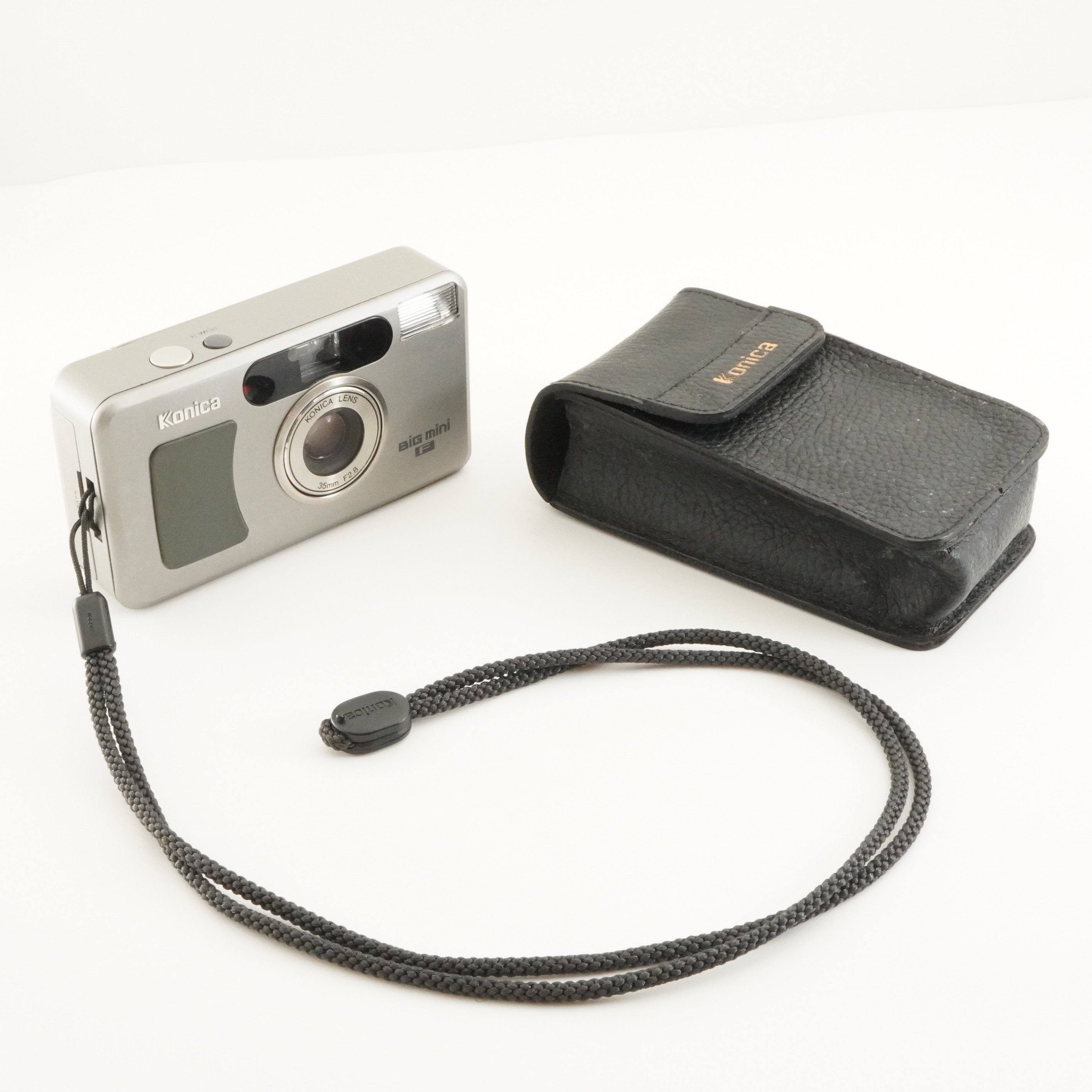 Konica Big mini F With Case Point & Shoot Film Camera from Japan