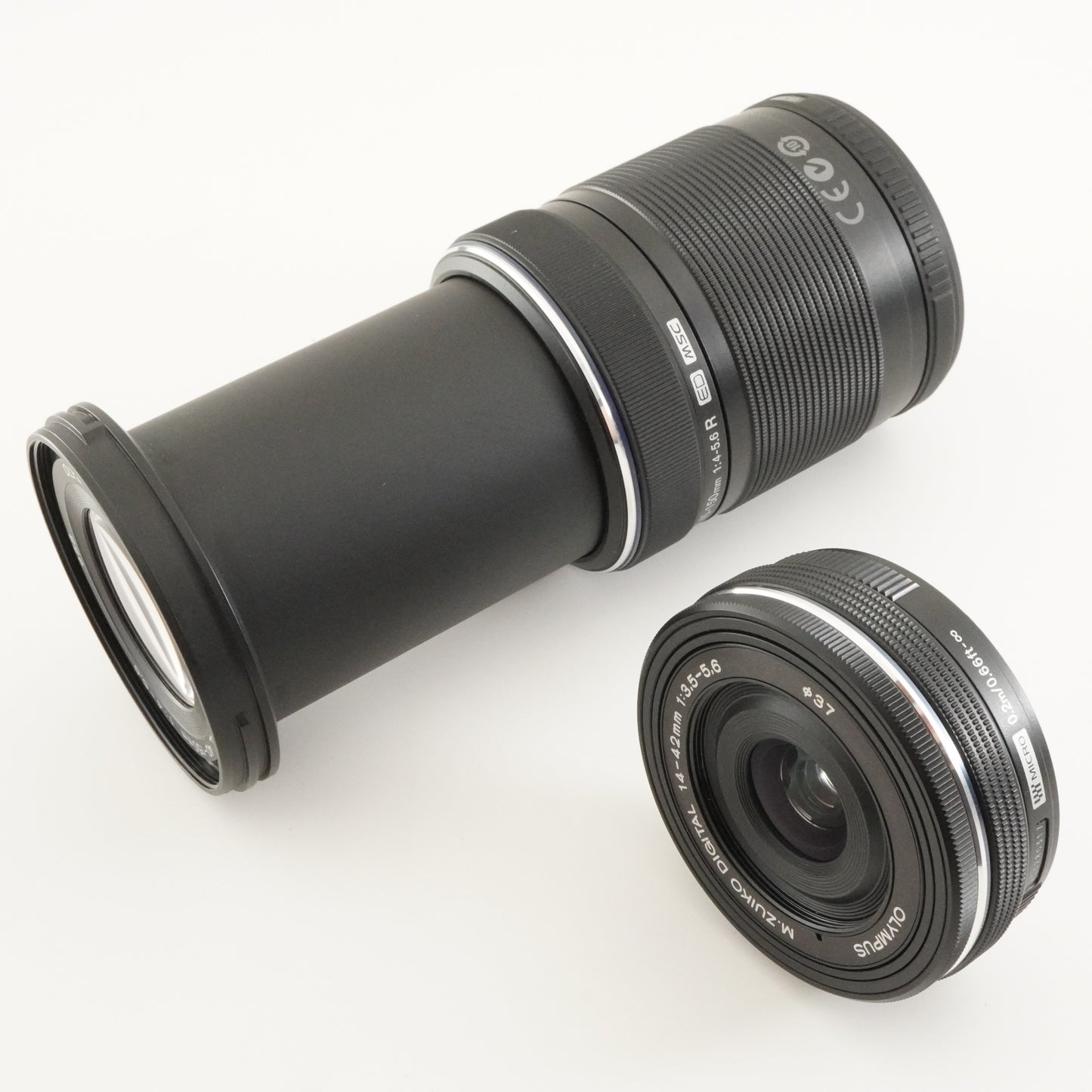 [5,427 Shots] OLYMPUS OM-D E-M10 Black + 14-42 + 40-150 + 8GBSD from Japan #8113