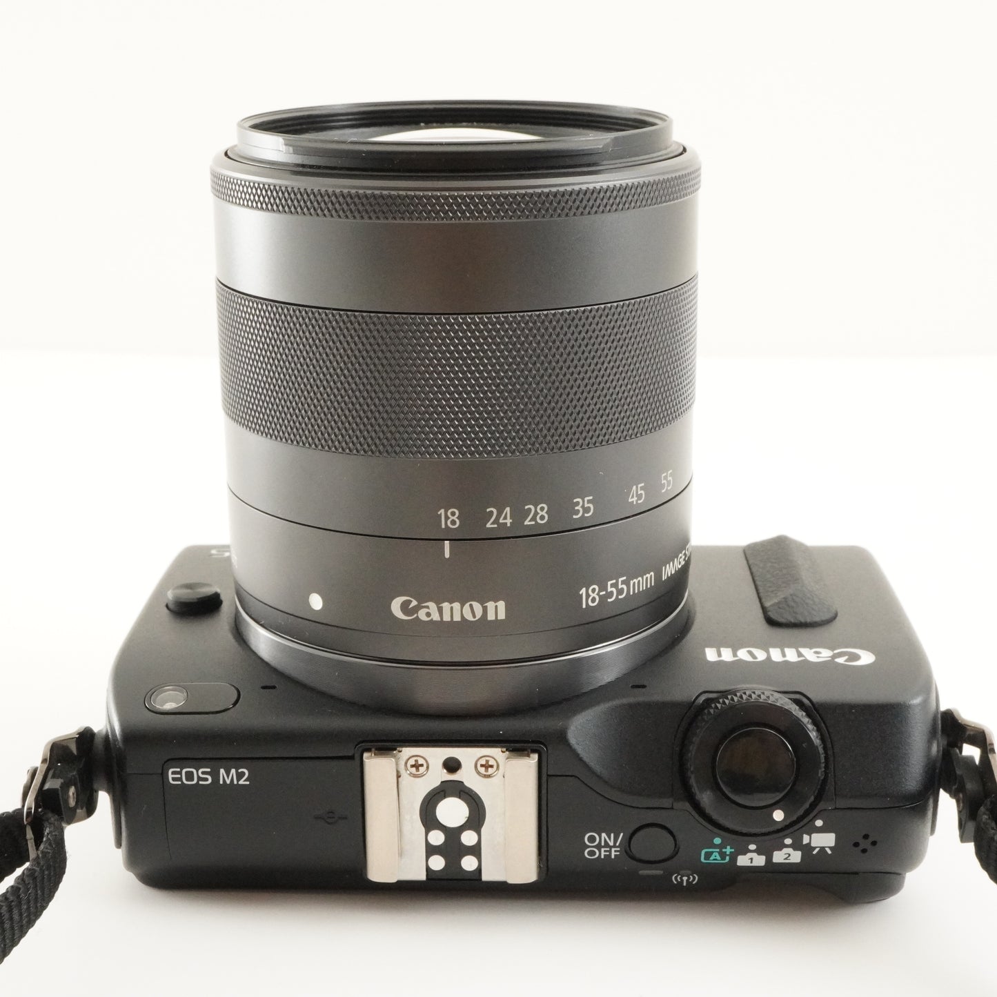 Canon EOS M2 + EF-M 18-55mm IS STM Black With 8GB SDHC Card from Japan #8115