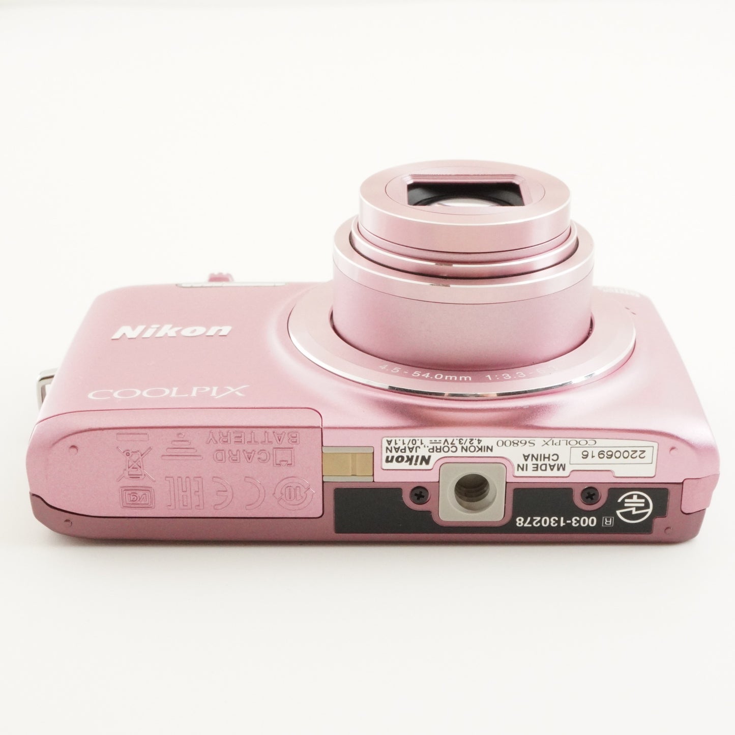 Nikon COOLPIX S6800 Pink With 4GB SDHC Card Digital Camera from Japan #8143