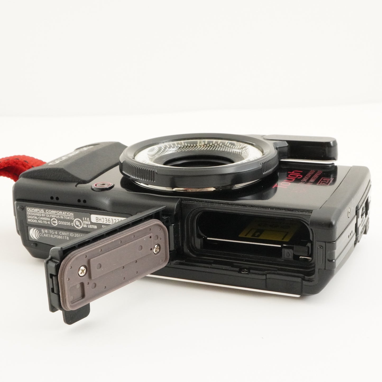 OLYMPUS STYLUS TG-4 Black + LED LIGHT GUIDE + 4GB SDHC Card from Japan #8153