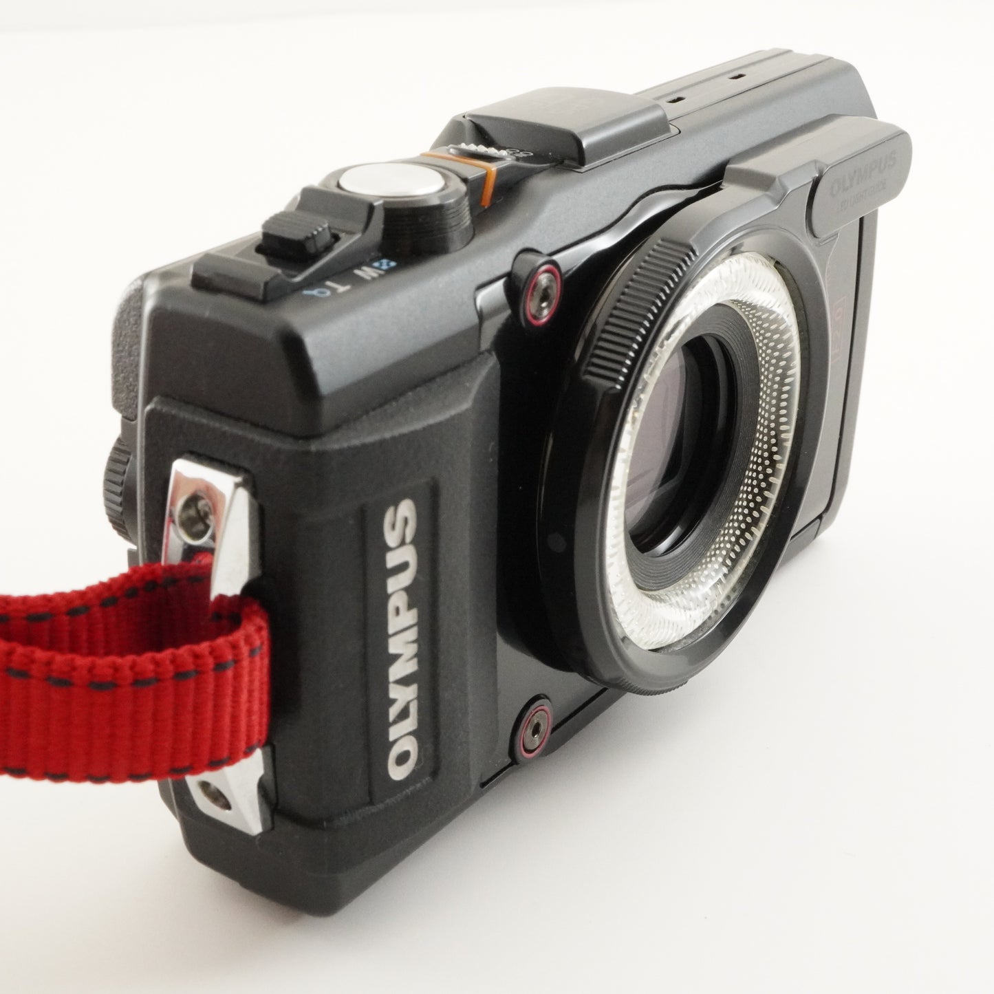 OLYMPUS STYLUS TG-4 Black + LED LIGHT GUIDE + 4GB SDHC Card from Japan #8153