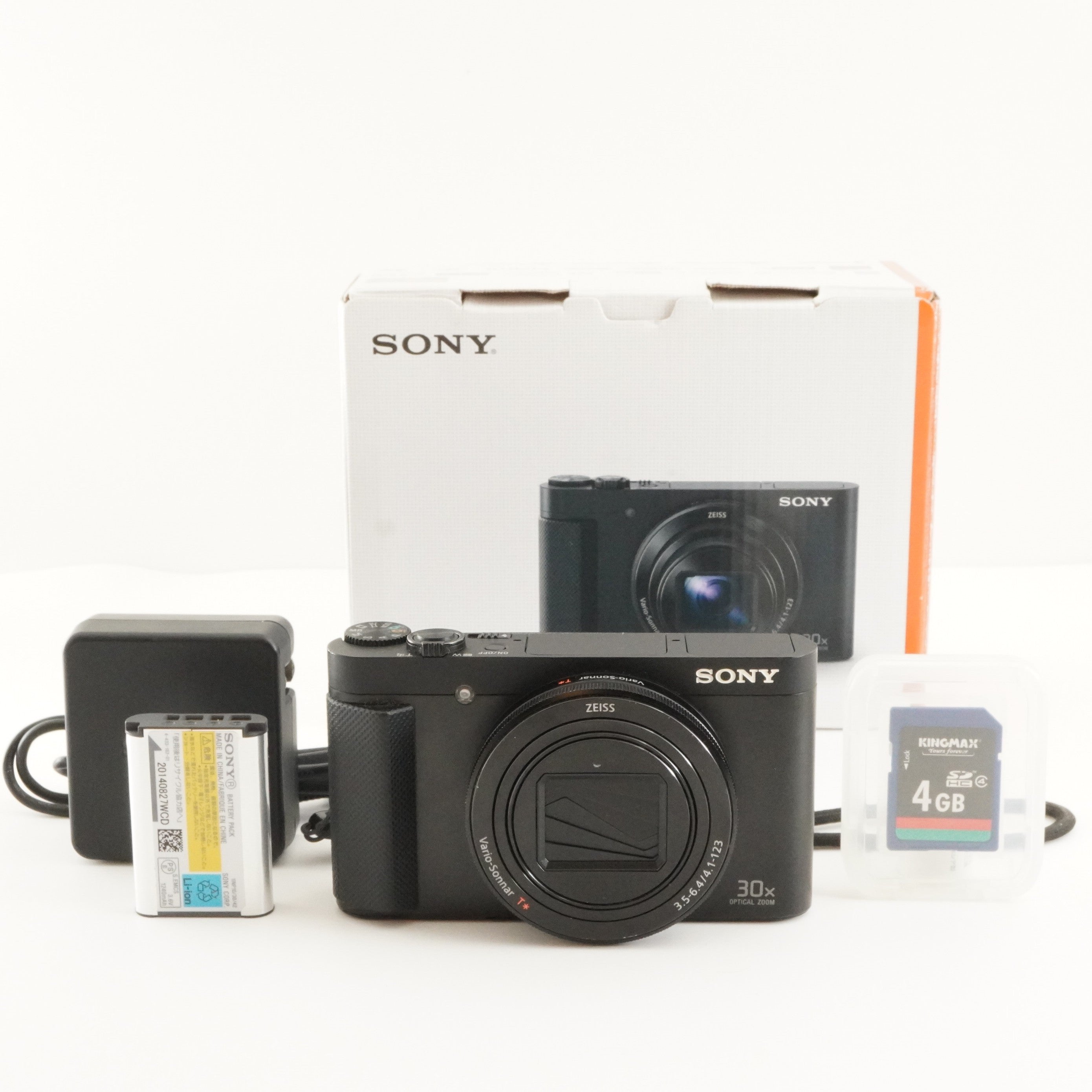 SONY Cyber-shot DSC-HX90V Black In Box With 4GB SDHC Card from
