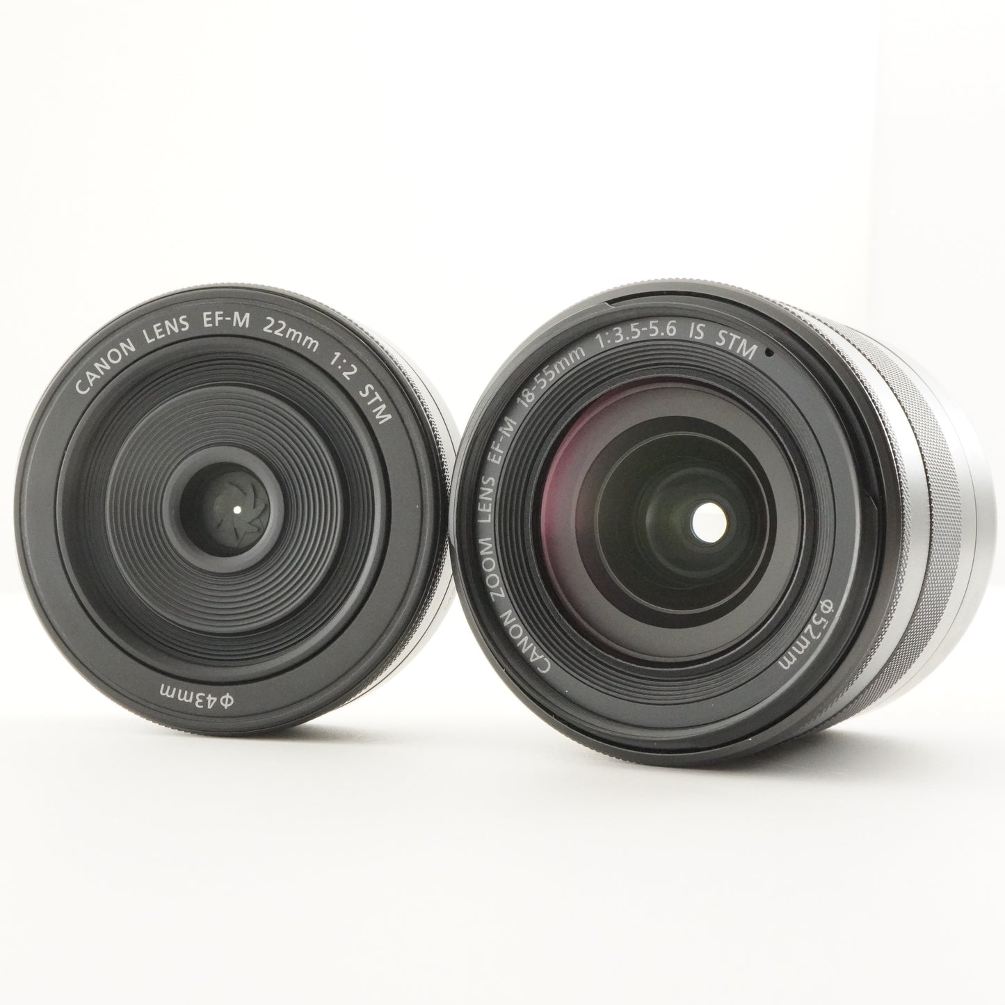 Canon EOS M Red + EF-M 22mm +18-55 +Accessories +8GB SD In Box from Japan #8170