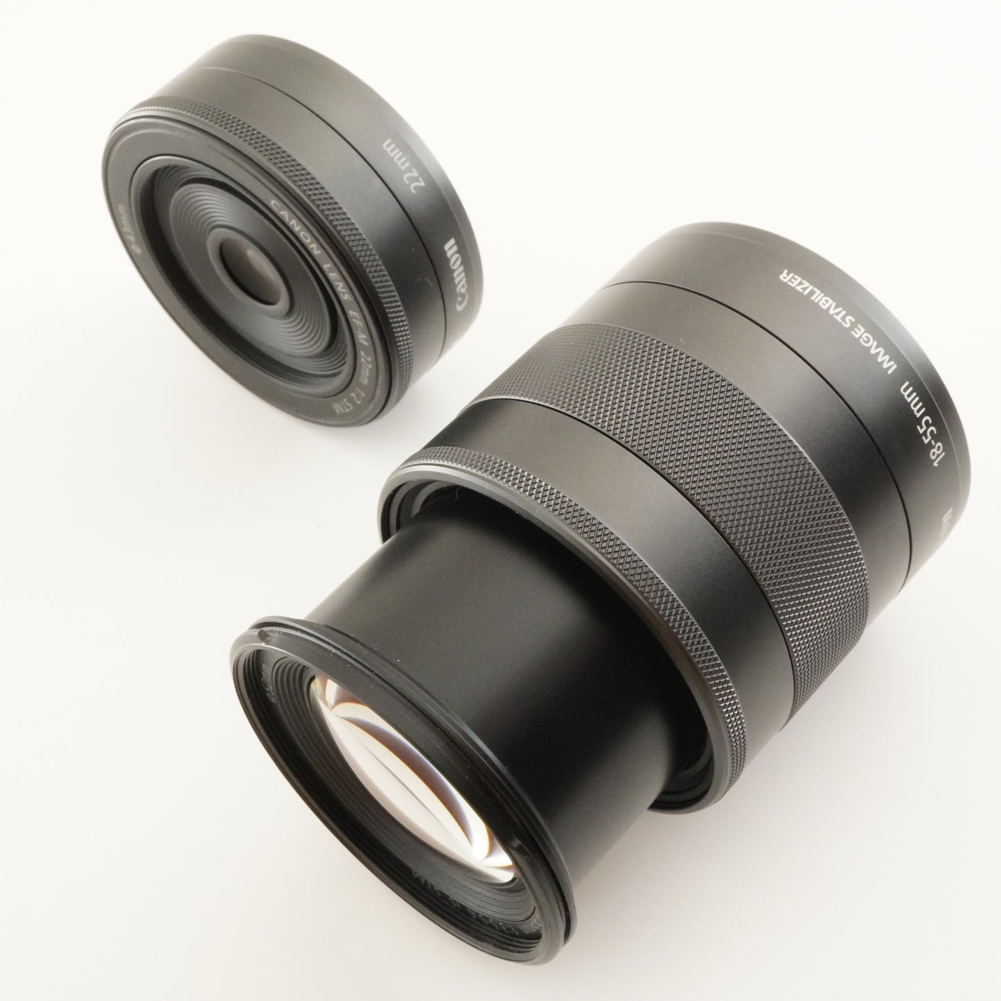 Canon EOS M Red + EF-M 22mm +18-55 +Accessories +8GB SD In Box from Japan #8170