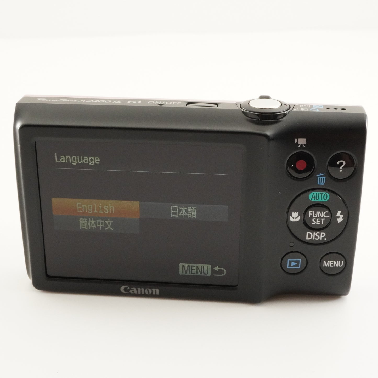 Canon PowerShot A2400 IS Pink With 4GB SDHC Card Digital Camera from Japan #8183