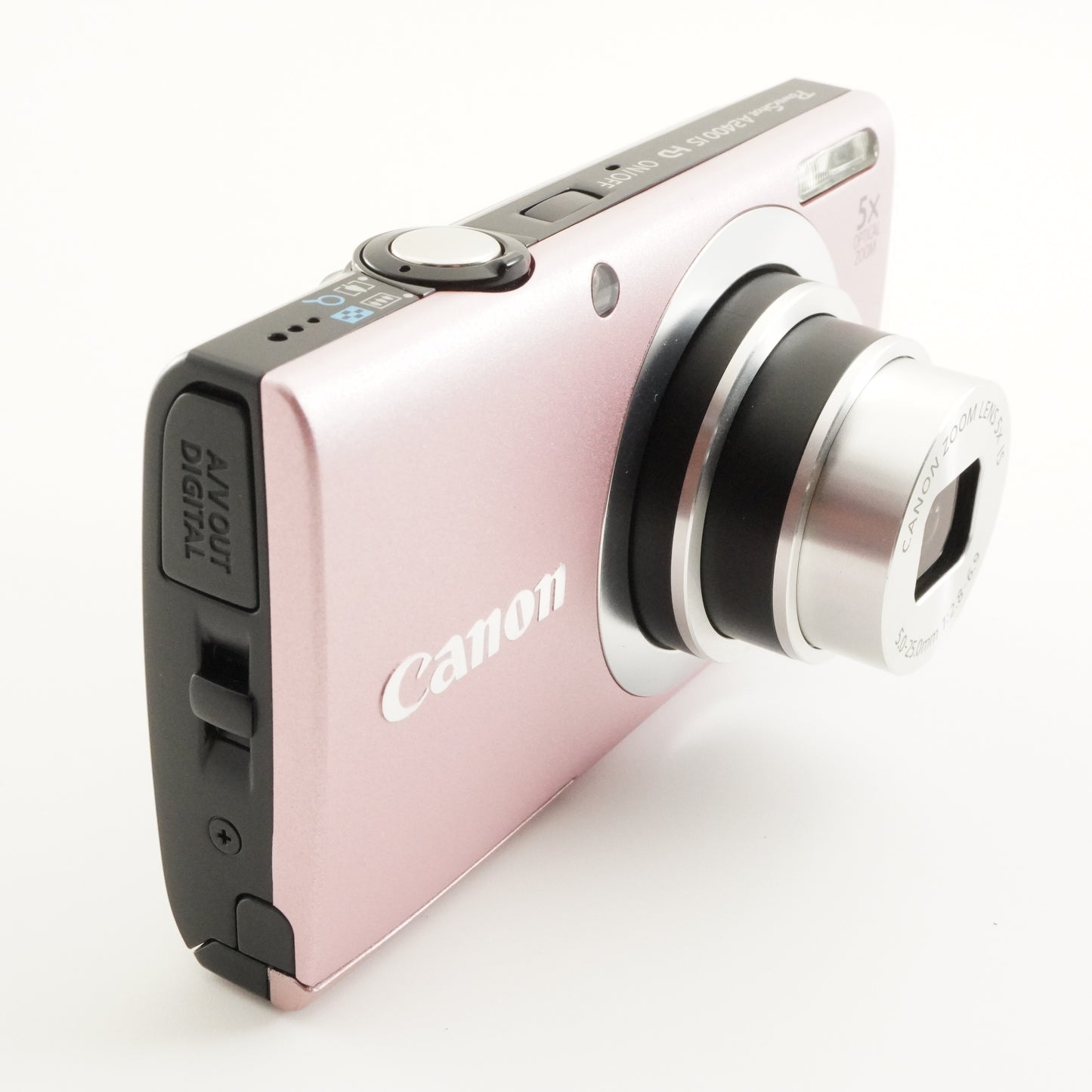 Canon PowerShot A2400 IS Pink With 4GB SDHC Card Digital Camera from Japan #8183