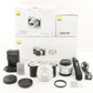 [501 Shots] Nikon 1 J5 Silver +10-30 +18.5mm In Box +8GBmicroSD from Japan #8297
