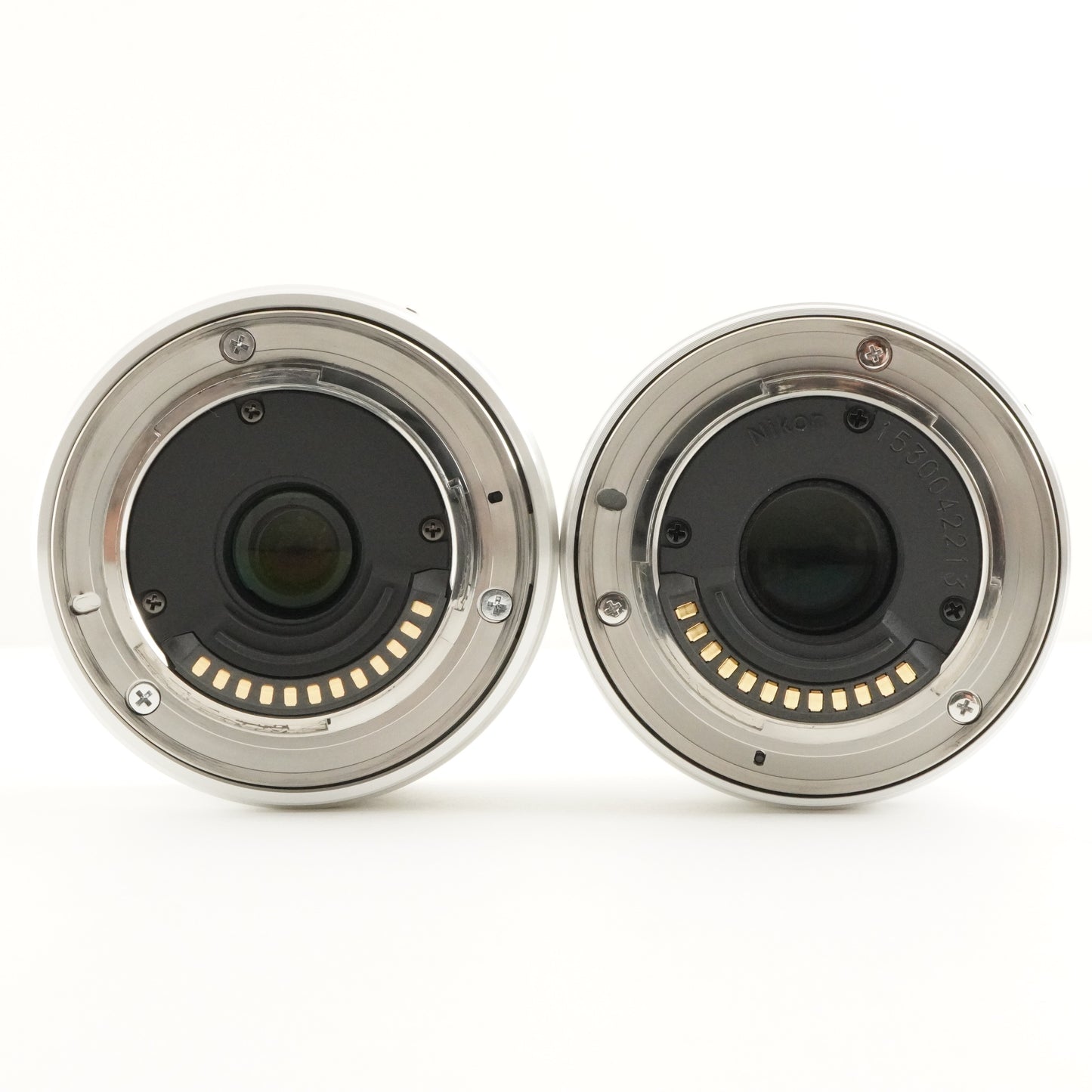 [501 Shots] Nikon 1 J5 Silver +10-30 +18.5mm In Box +8GBmicroSD from Japan #8297