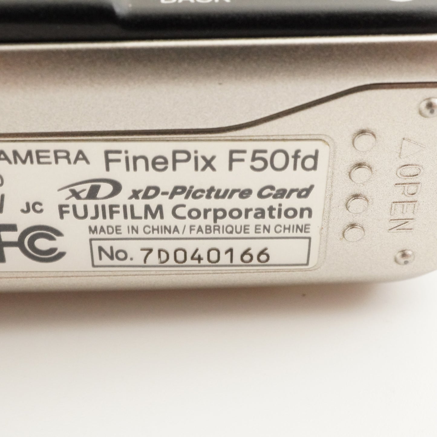 FUJIFILM FinePix F50fd Silver In Box +2GB SDCard Digital Camera from Japan #8368