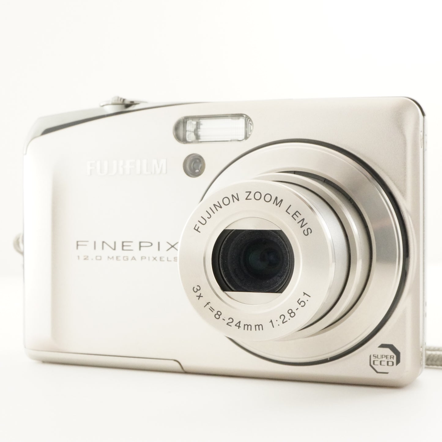 FUJIFILM FinePix F50fd Silver In Box +2GB SDCard Digital Camera from Japan #8368