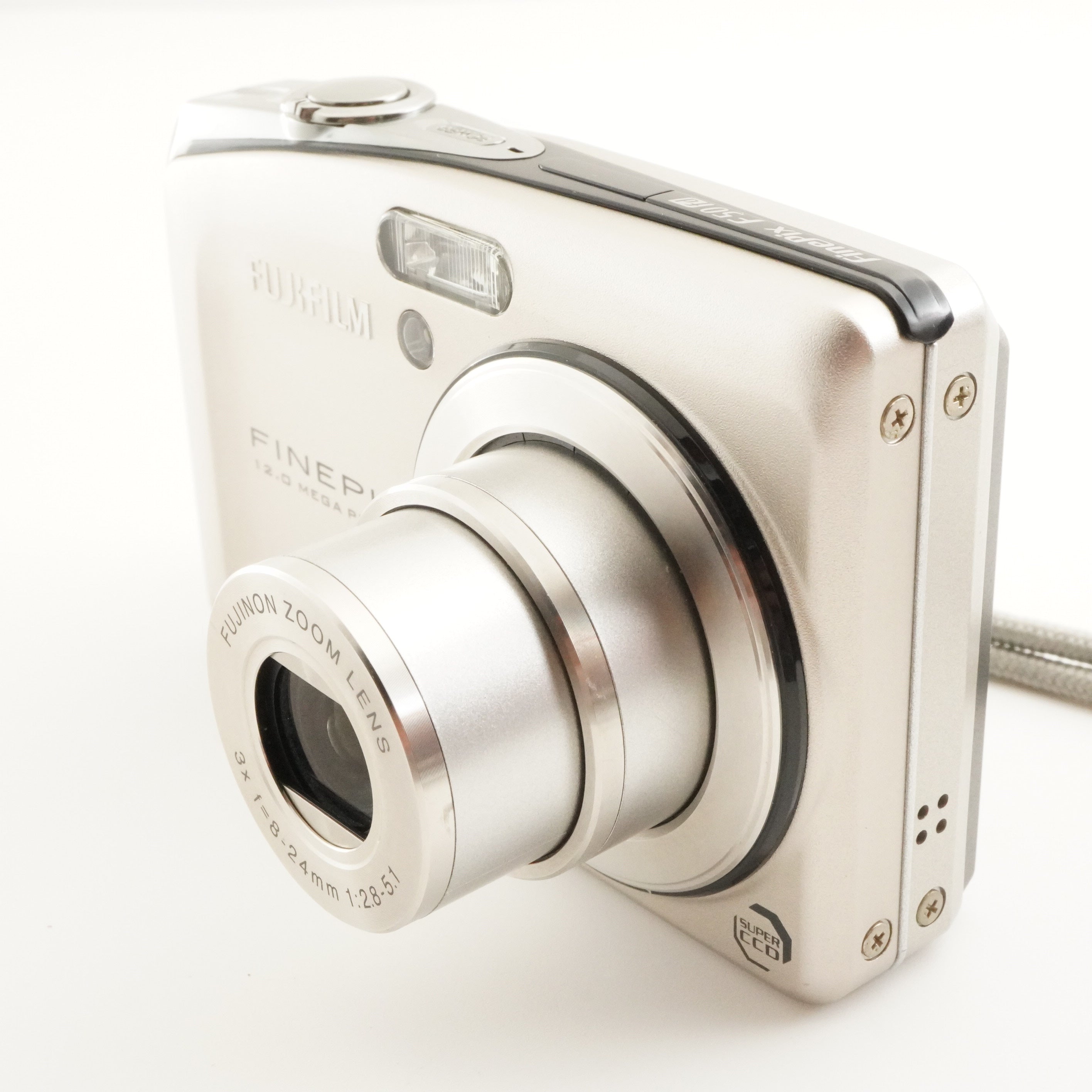 FUJIFILM FinePix F50fd Silver In Box +2GB SDCard Digital Camera