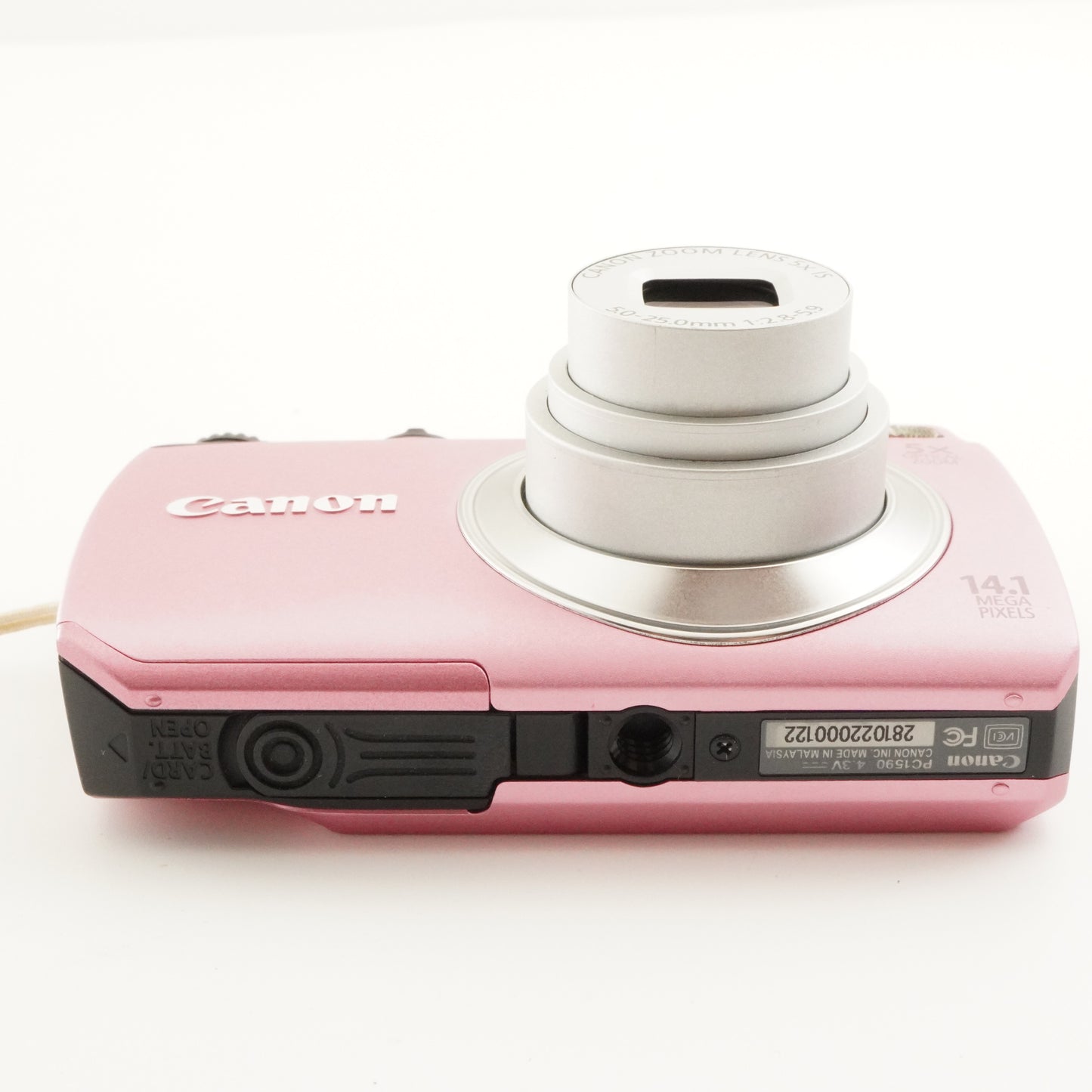 Canon PowerShot A3200 IS Pink In Box +4GB SDCard Digital Camera from Japan#8376