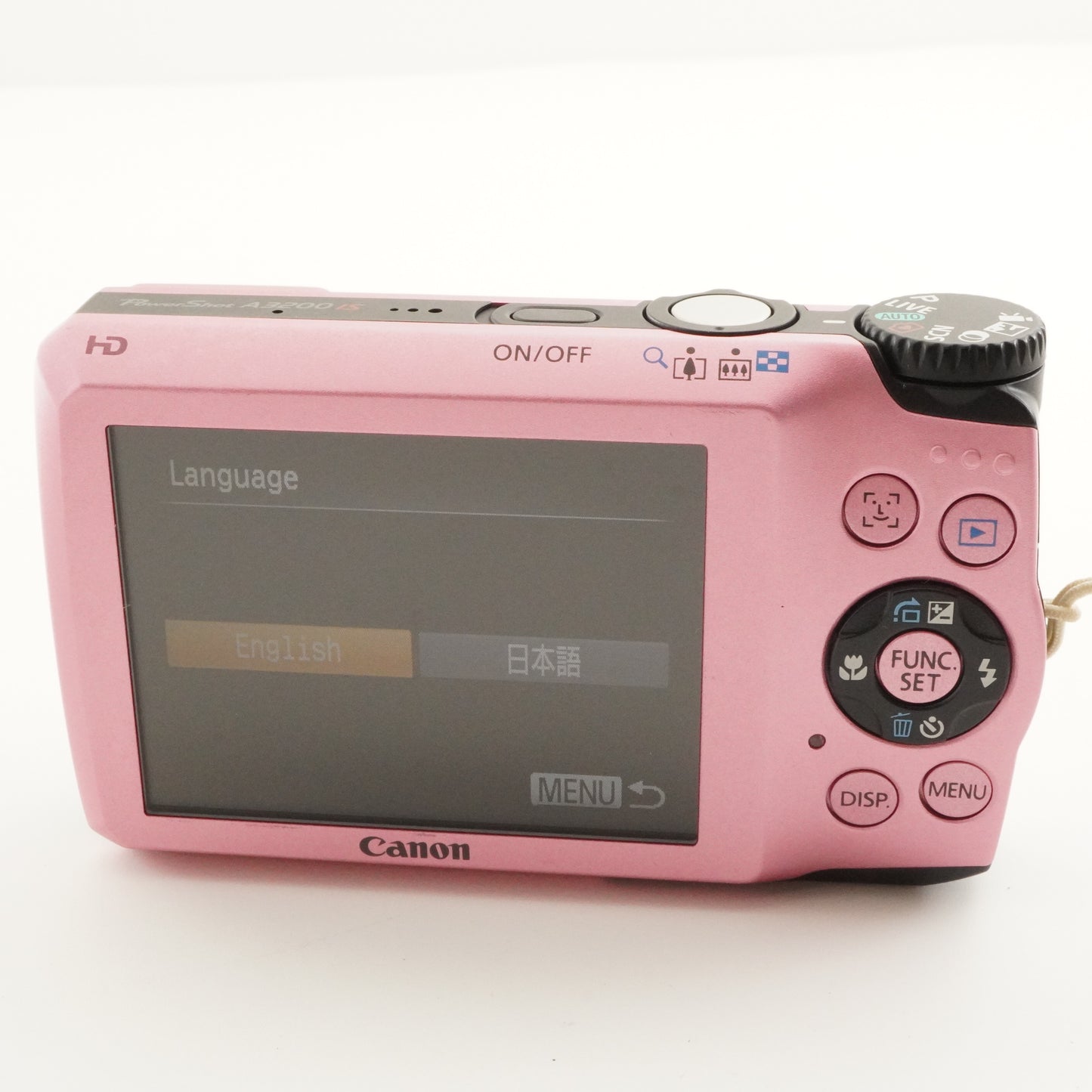 Canon PowerShot A3200 IS Pink In Box +4GB SDCard Digital Camera from Japan#8376