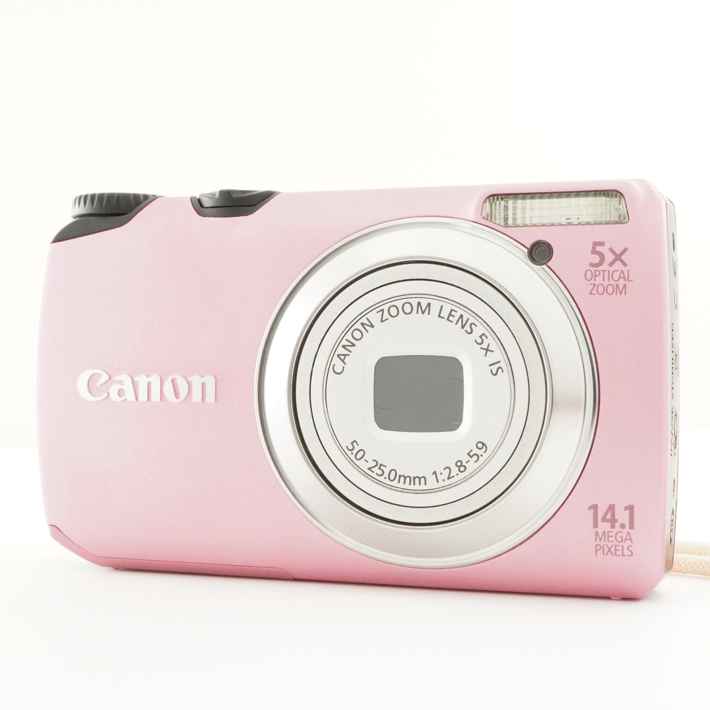 Canon PowerShot A3200 IS Pink In Box +4GB SDCard Digital Camera from Japan#8376
