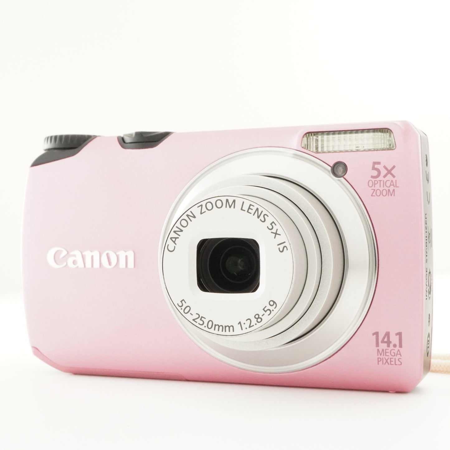 Canon PowerShot A3200 IS Pink In Box +4GB SDCard Digital Camera from Japan#8376