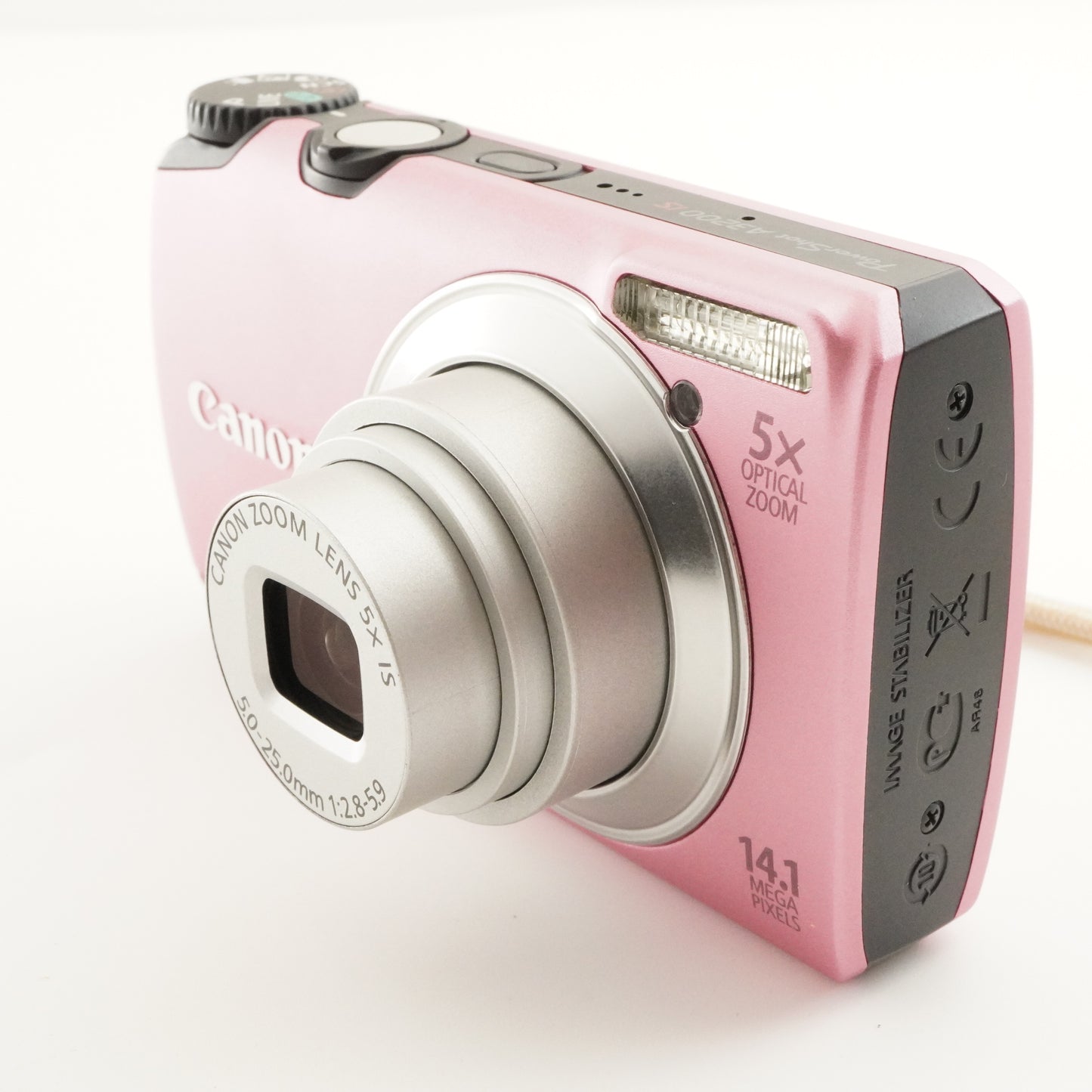 Canon PowerShot A3200 IS Pink In Box +4GB SDCard Digital Camera from Japan#8376