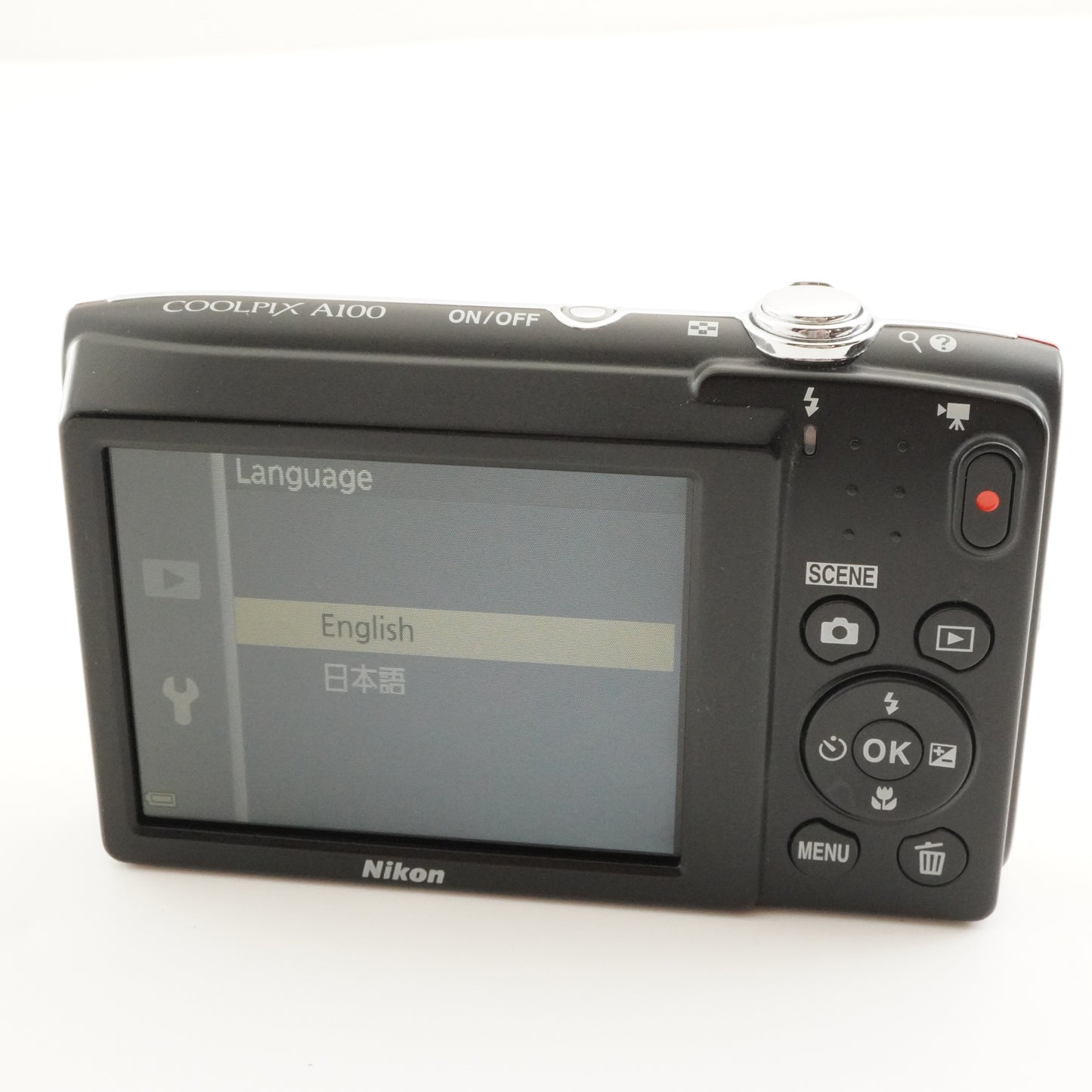 Nikon COOLPIX A100 Red In Box + 2GB SD Card Digital Camera from Japan #8378