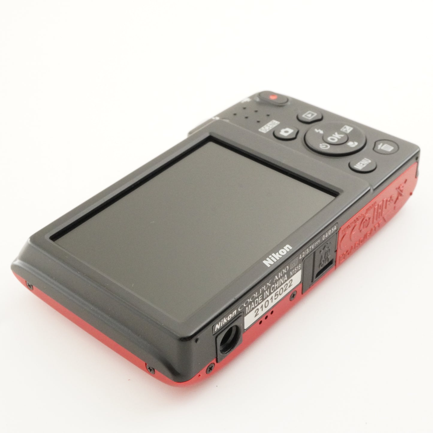 Nikon COOLPIX A100 Red In Box + 2GB SD Card Digital Camera from Japan #8378