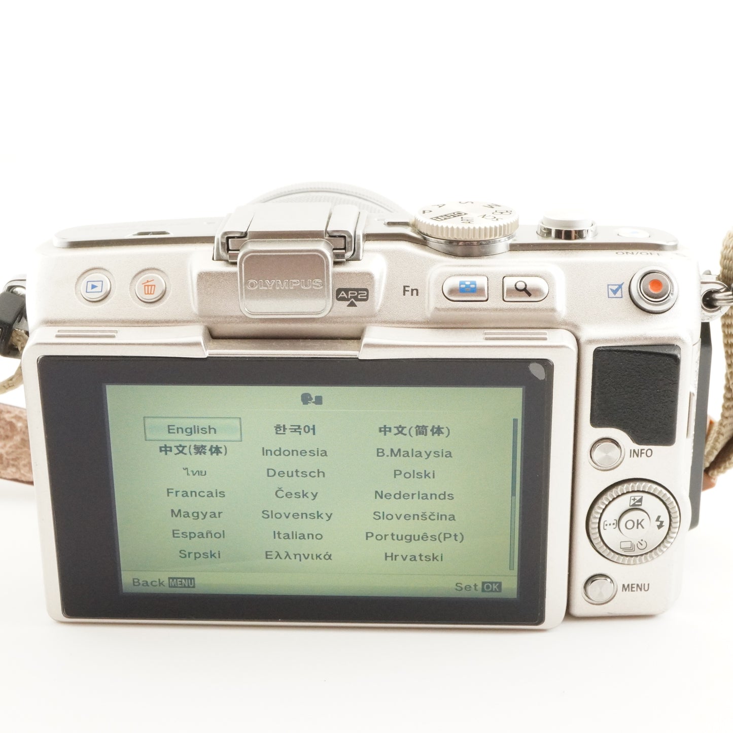 4,032 Shots! OLYMPUS PEN E-PL5 Silver +14-42mm +40-150mm +8GBSD from Japan #8384