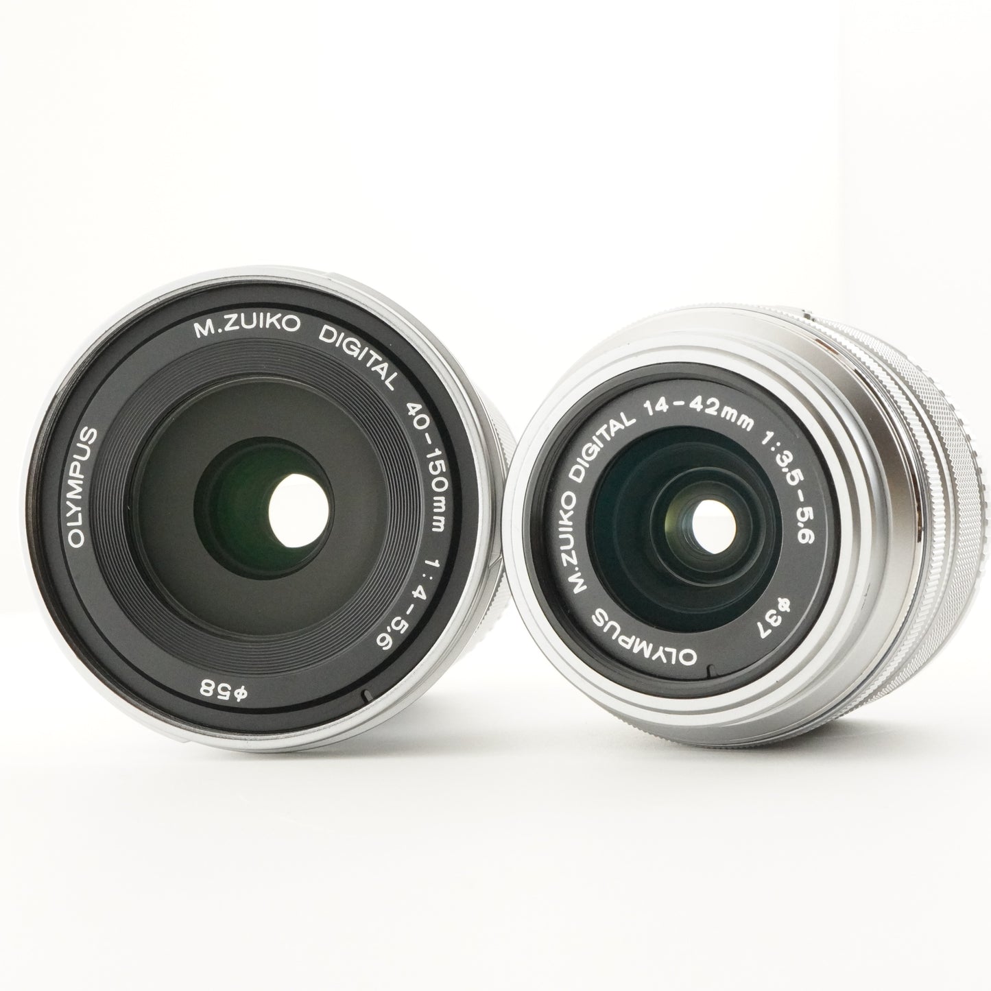 4,032 Shots! OLYMPUS PEN E-PL5 Silver +14-42mm +40-150mm +8GBSD from Japan #8384