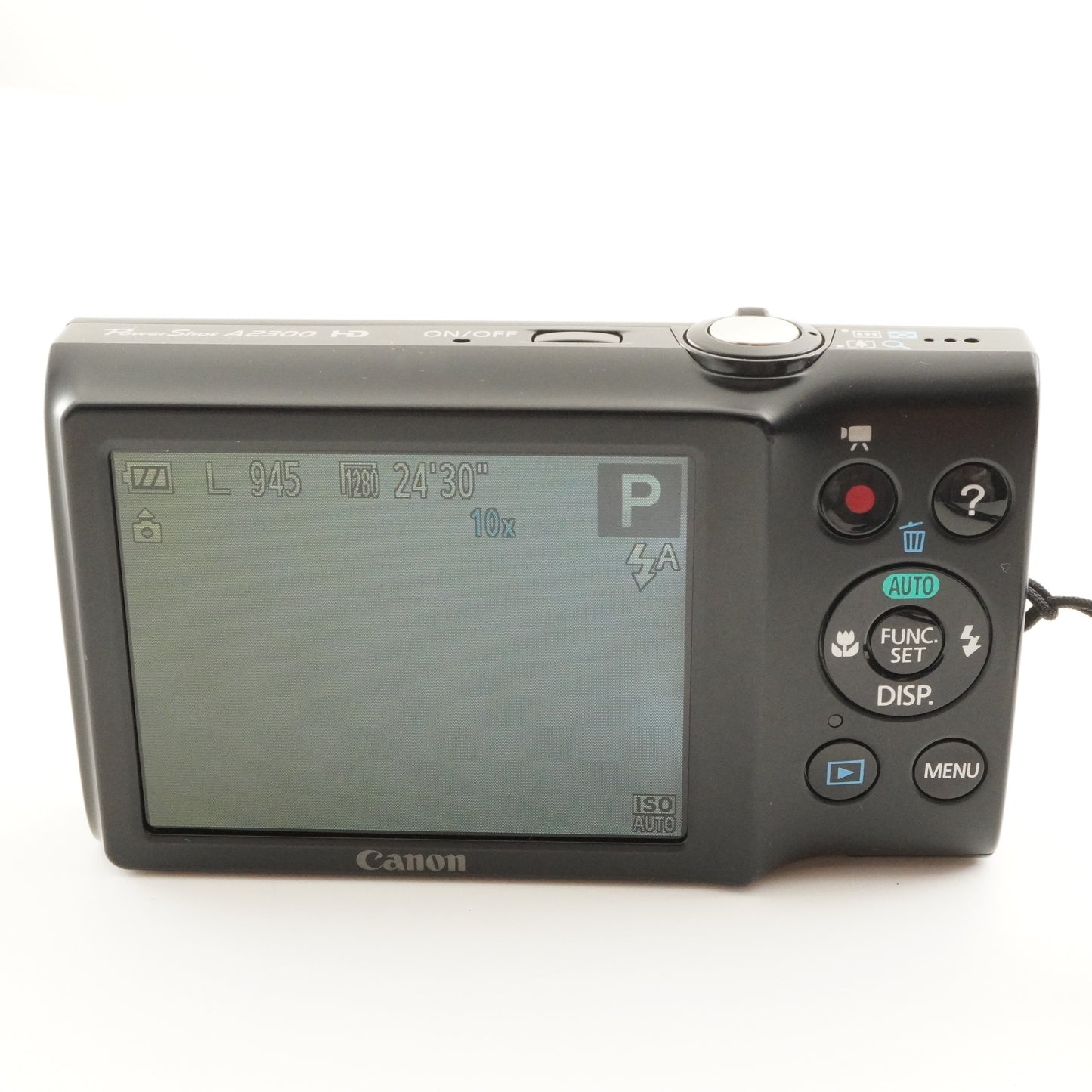 Canon PowerShot A2300 Black With 4GB SDHC Card Digital Camera from Japan #8431