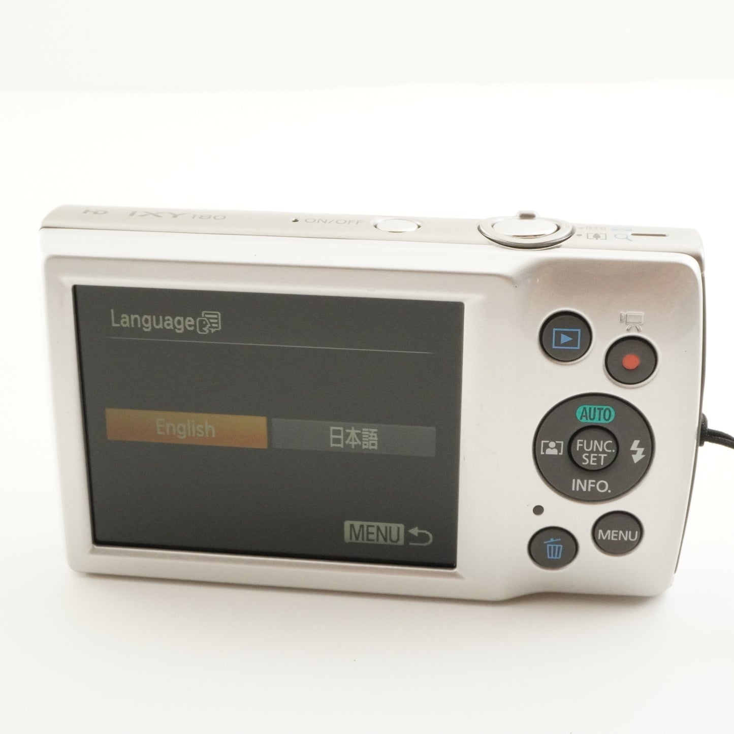 Canon IXY 180 Silver With 4GB SDHC Card Digital Camera from Japan #8435