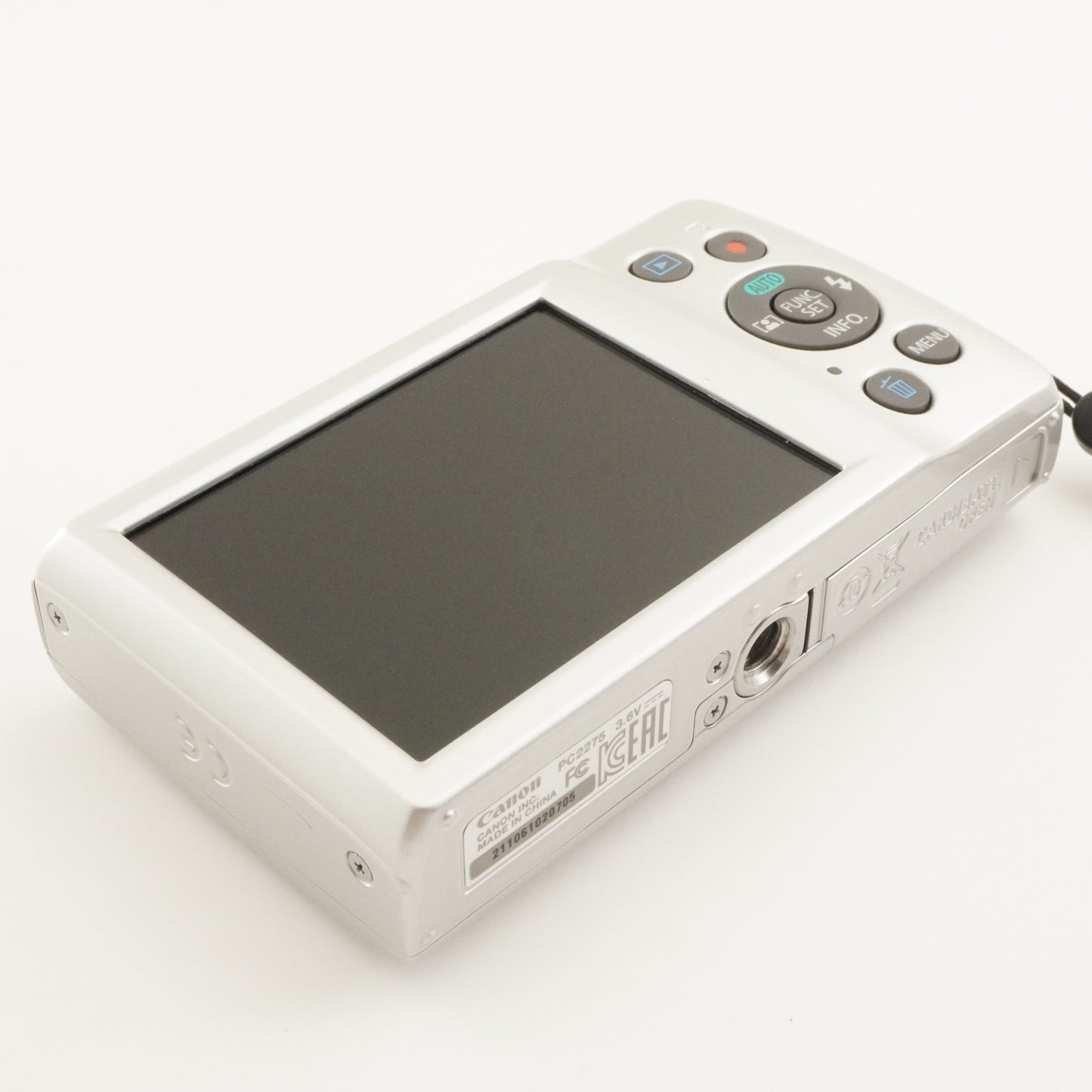 Canon IXY 180 Silver With 4GB SDHC Card Digital Camera from Japan #8435