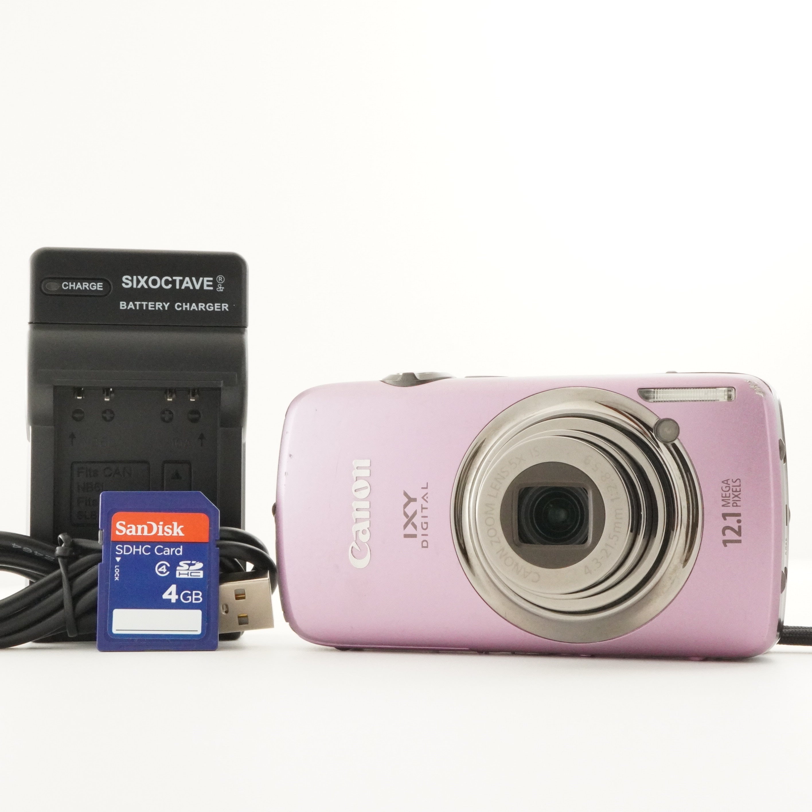 Canon IXY DIGITAL 930 IS Purple + 4GB SDHC Card Digital Camera