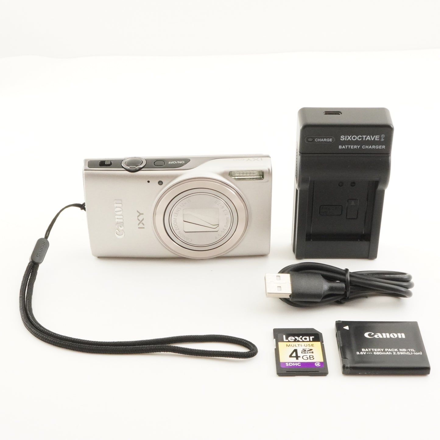 Canon IXY 650 Silver With 4GB SDHC Card Digital Camera from Japan #8439