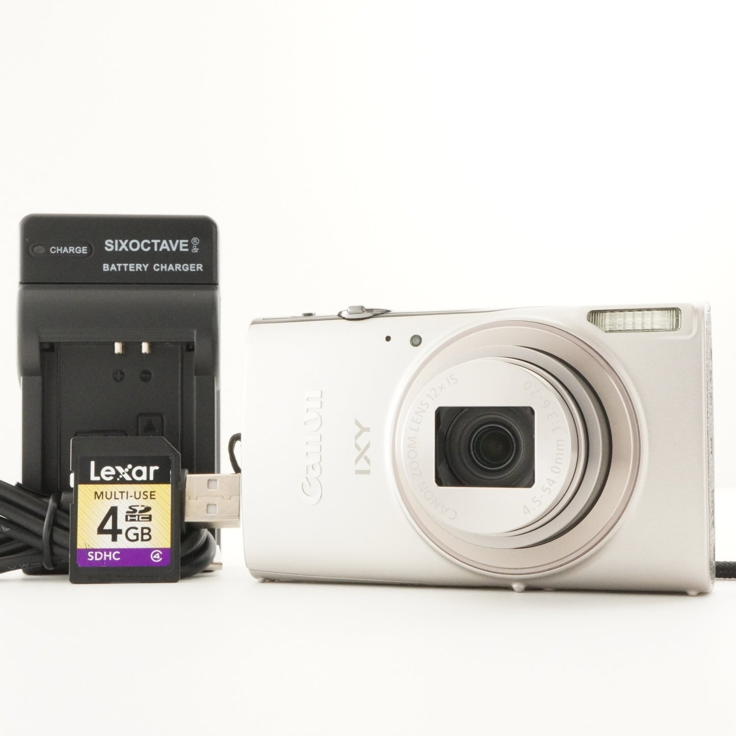 Canon IXY 650 Silver With 4GB SDHC Card Digital Camera from Japan #8439