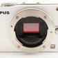[3,500 Shots] OLYMPUS PEN Lite E-PL3 White +14-42+40-150+4GB SD from Japan #8464