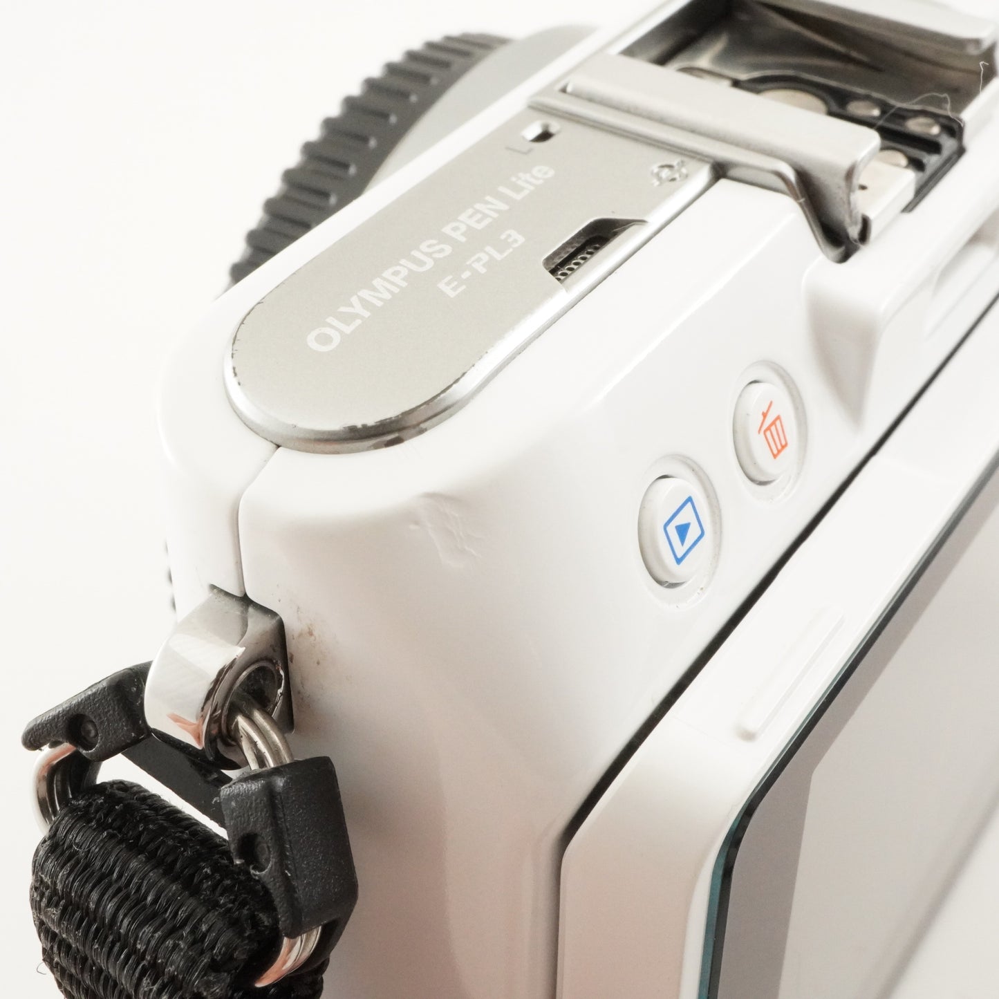 [3,500 Shots] OLYMPUS PEN Lite E-PL3 White +14-42+40-150+4GB SD from Japan #8464