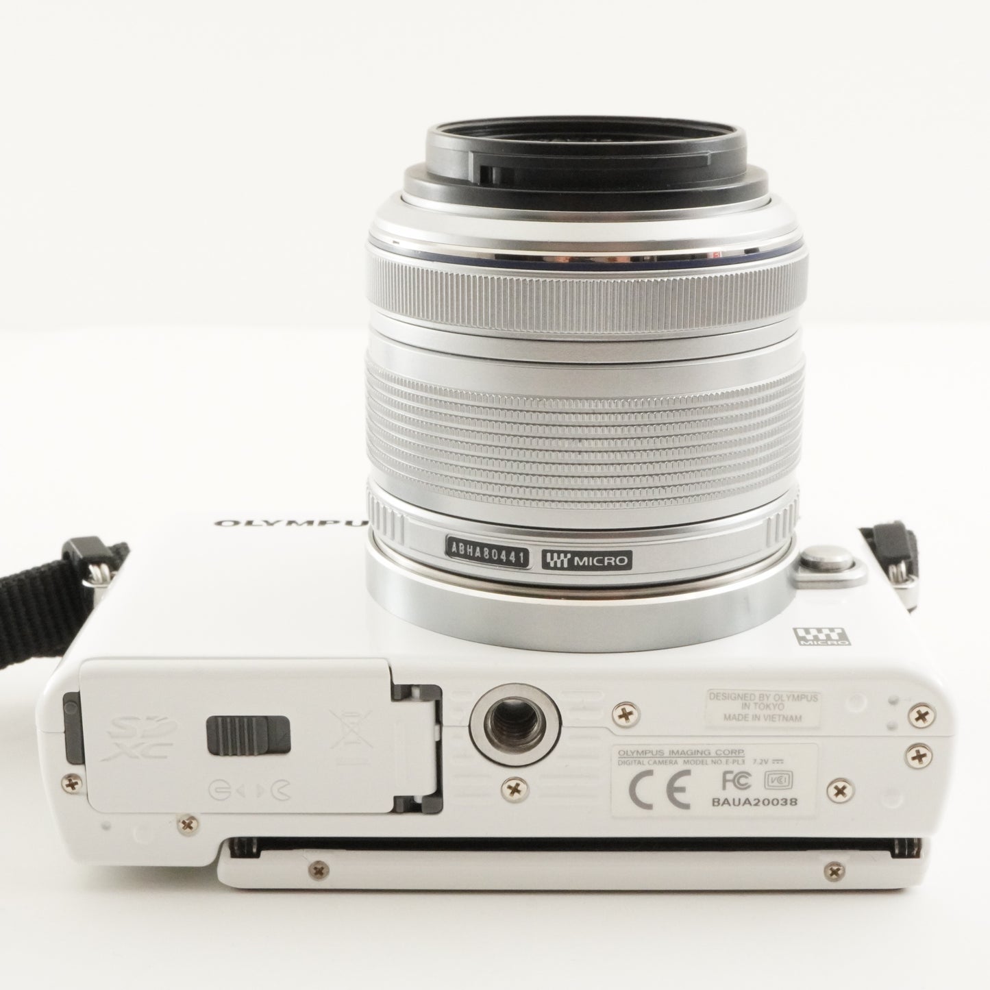 [3,500 Shots] OLYMPUS PEN Lite E-PL3 White +14-42+40-150+4GB SD from Japan #8464