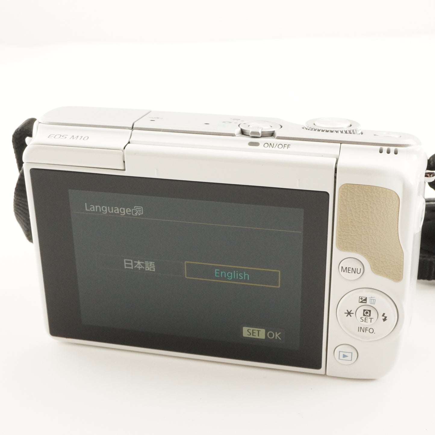 Canon EOS M10 White +EF-M 15-45mm F3.5-6.3 IS STM +4GB SDHCCard from Japan #8545