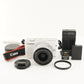 Canon EOS M10 White +EF-M 15-45mm F3.5-6.3 IS STM +4GB SDHCCard from Japan #8545