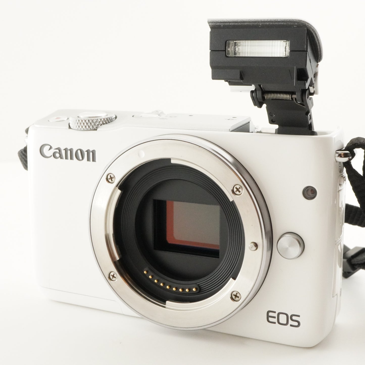 Canon EOS M10 White +EF-M 15-45mm F3.5-6.3 IS STM +4GB SDHCCard from Japan #8545