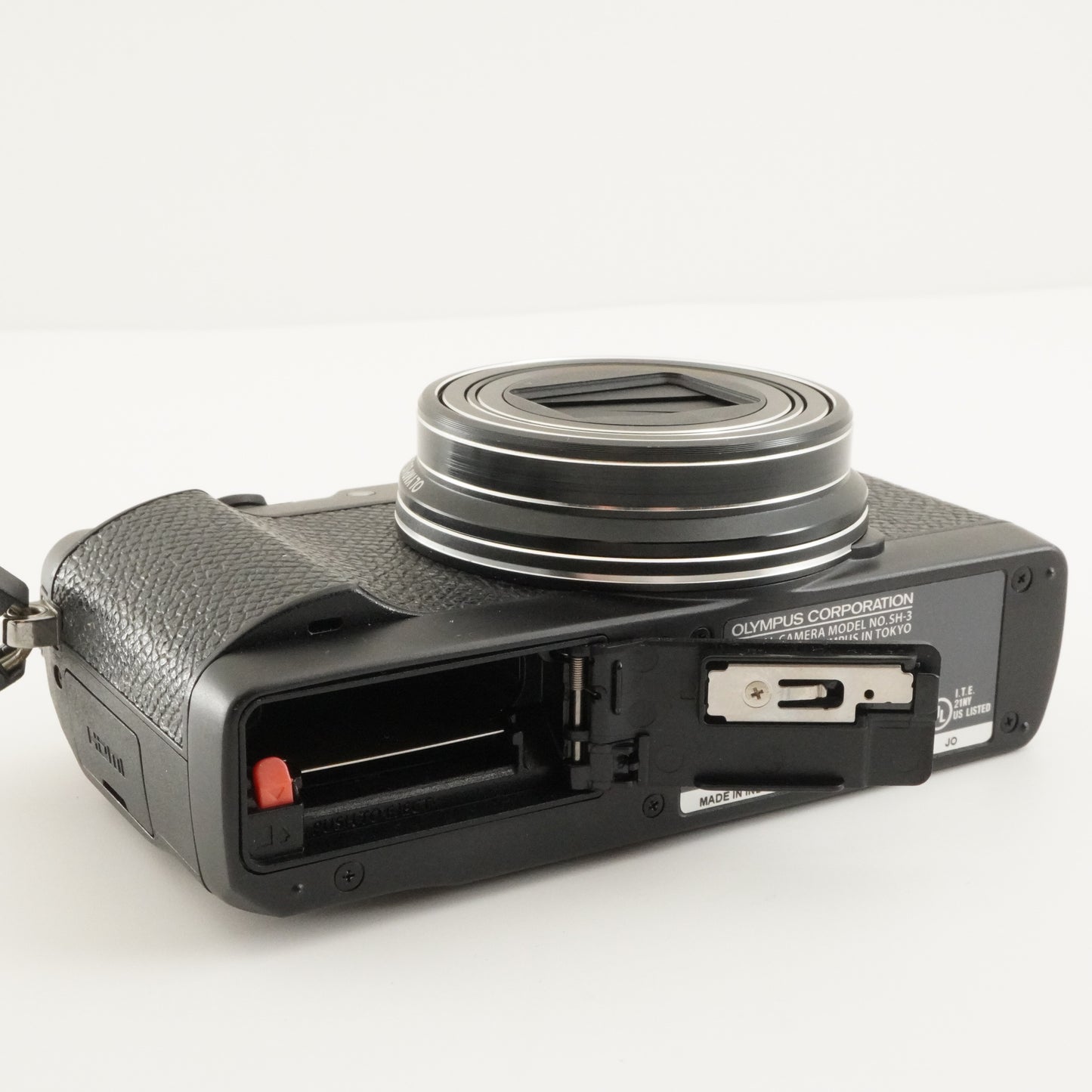 OLYMPUS STYLUS SH-3 Black With 4GB SDHC Card Digital Camera from Japan #8557