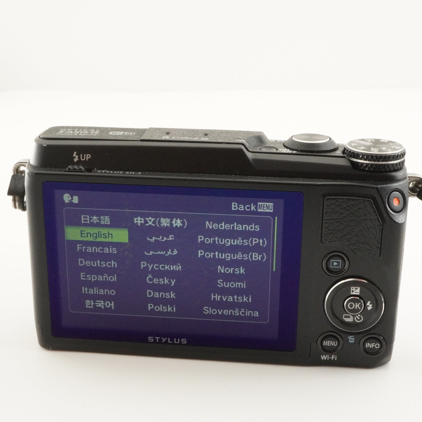 OLYMPUS STYLUS SH-3 Black With 4GB SDHC Card Digital Camera from Japan #8557