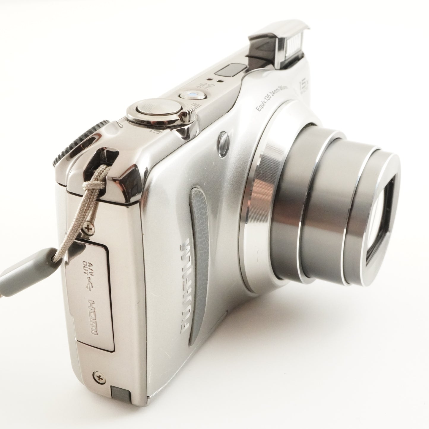 FUJIFILM FinePix F300 EXR Silver + 4GB SDHC Card Digital Camera from Japan #8560