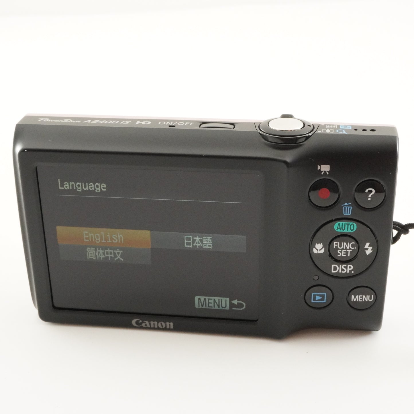 Canon PowerShot A2400 IS Pink With 4GB SDHC Card Digital Camera from Japan #8570